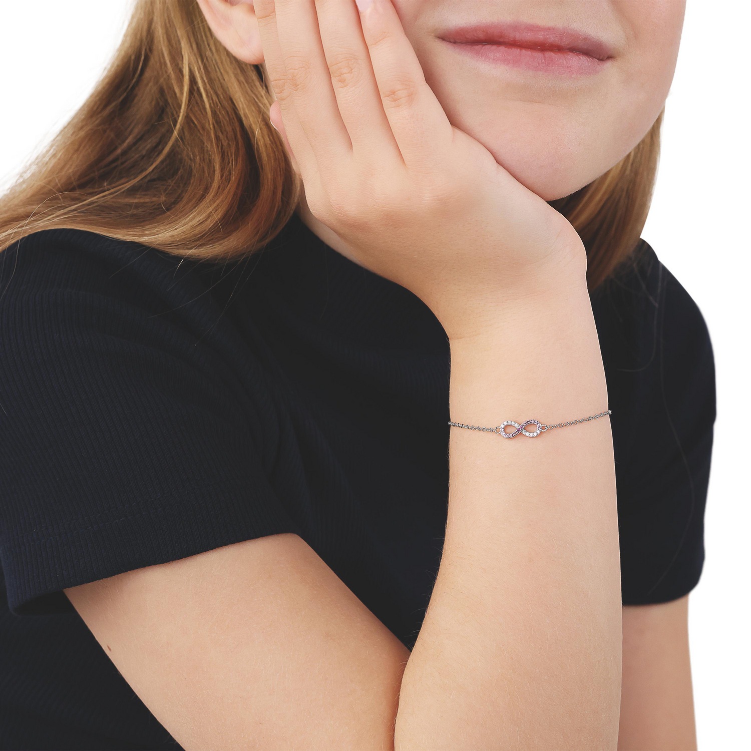 TOM TAILOR Armband »Schmuck Geschenk Silber 925 Infinity Unendlichkeitsschleife« mit Zirkonia (synth.)