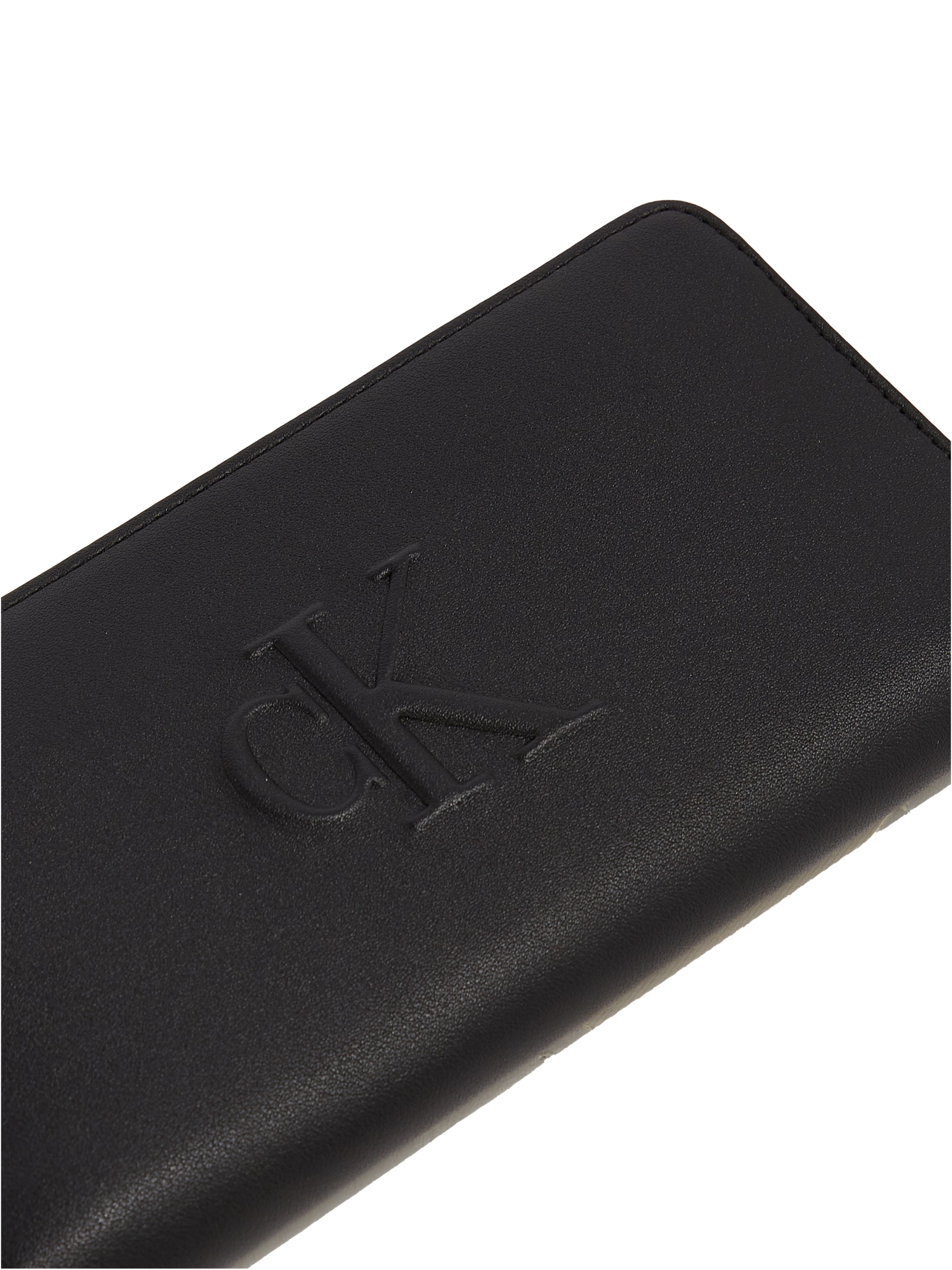 Calvin Klein Jeans Geldbörse »SCULPTED ZIP AROUND WALLET«, Geldbeutel, Portemonnaie Damen mit Reißverschluss-Münfach innen