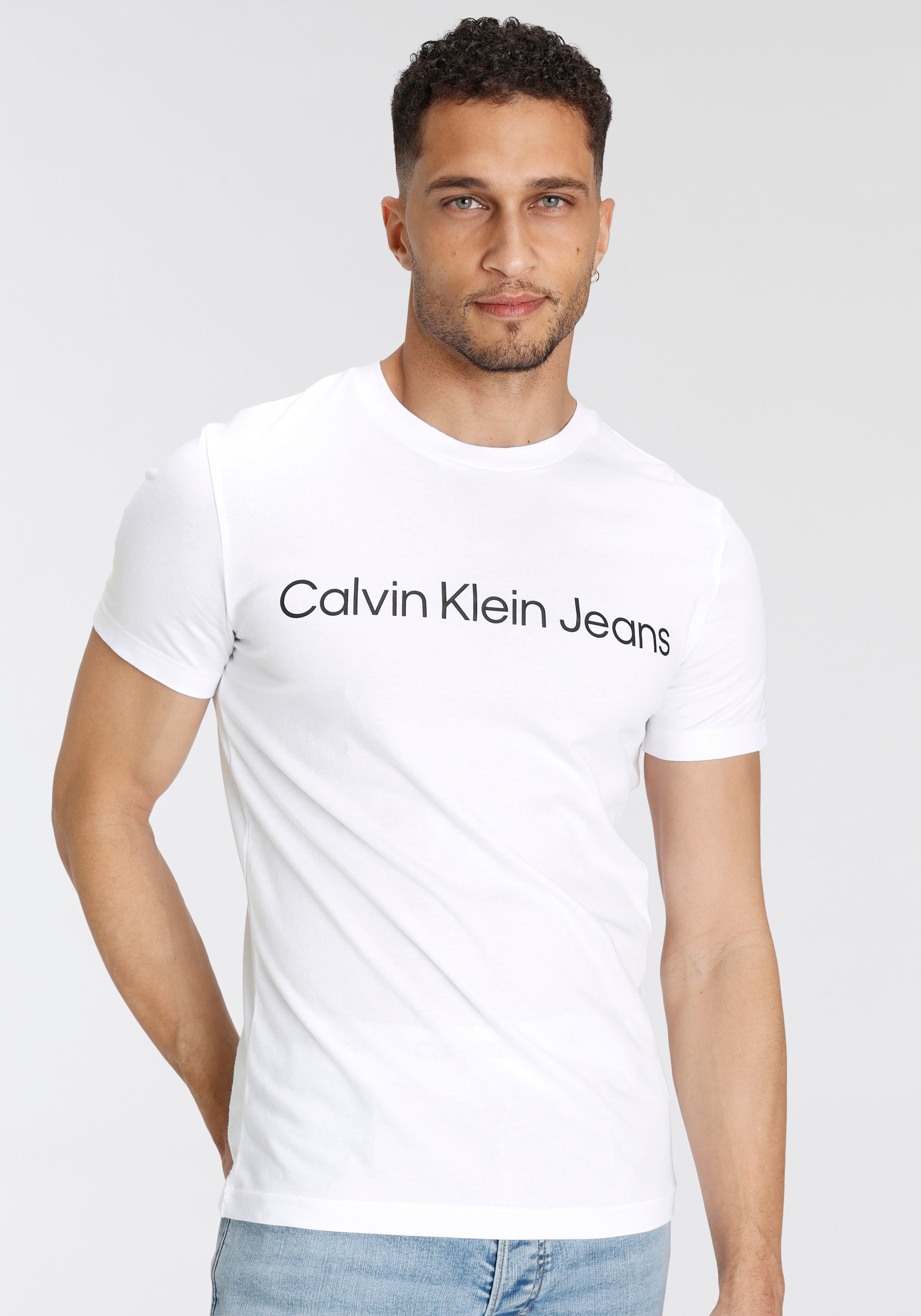 Calvin Klein Jeans T-Shirt "CORE INSTITUTIONAL LOGO SLIM TEE", mit logo-Sch günstig online kaufen