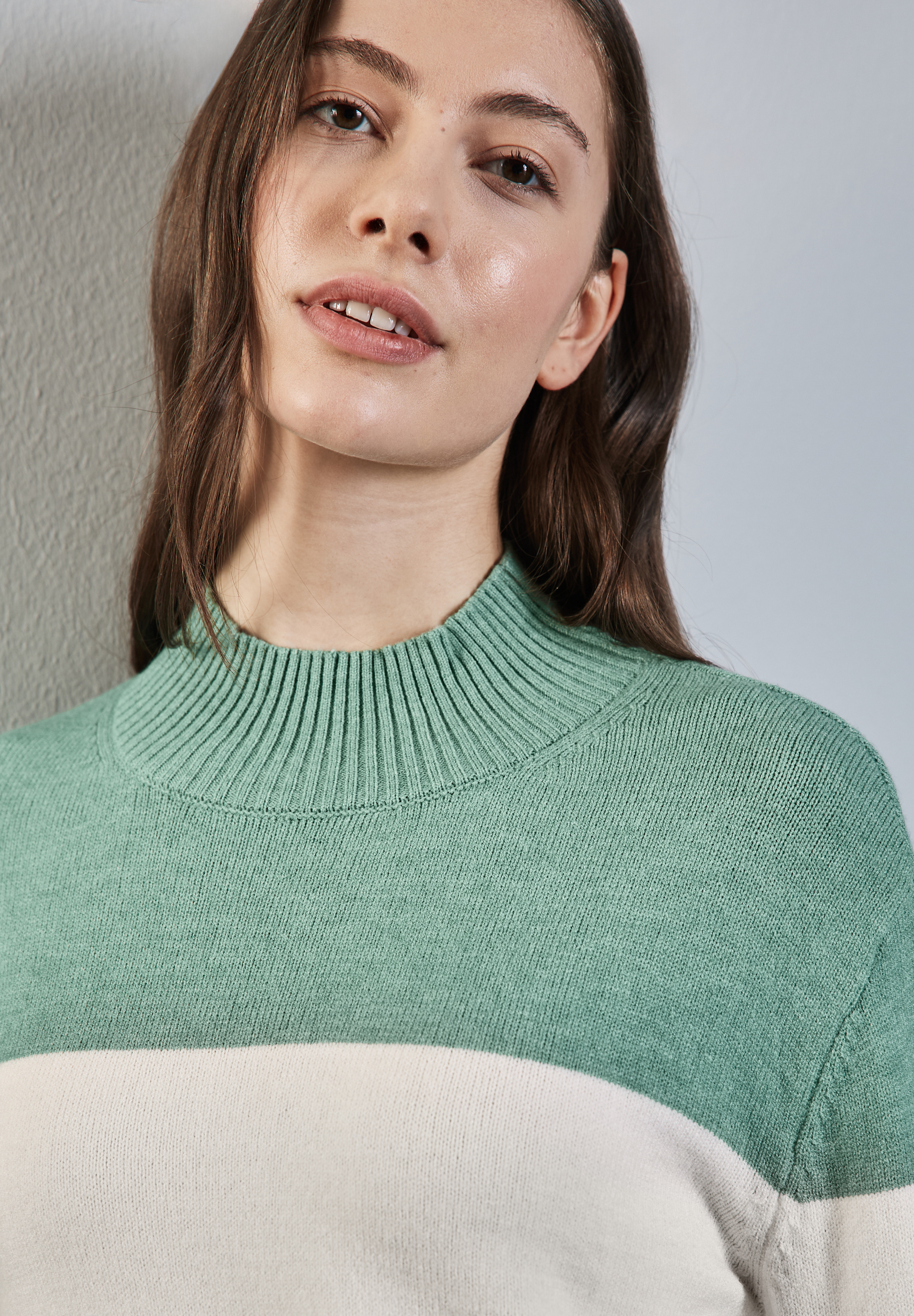 STREET ONE Strickpullover aus softem Materialmix