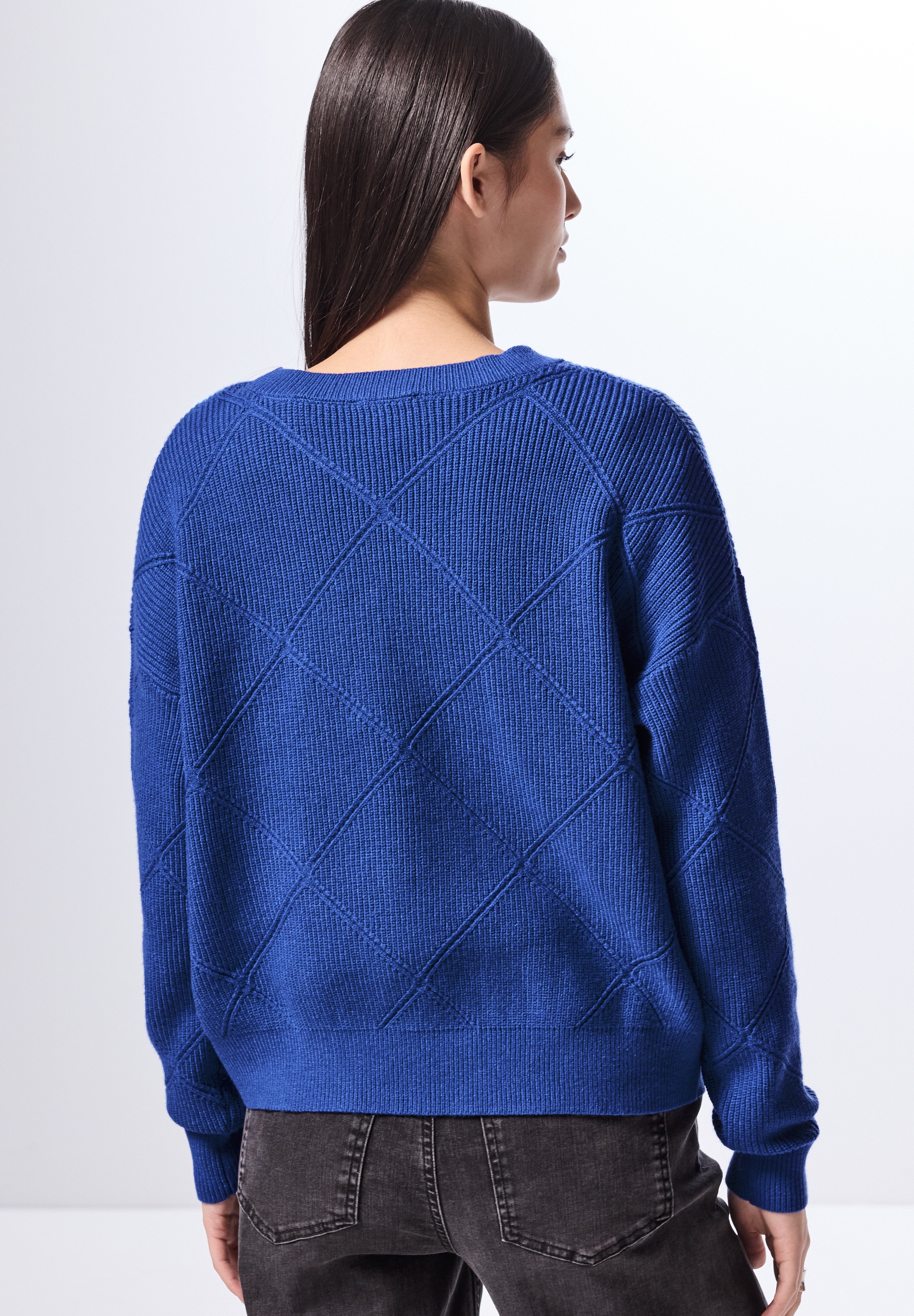 STREET ONE STUDIO Strickpullover, aus softem Materialmix