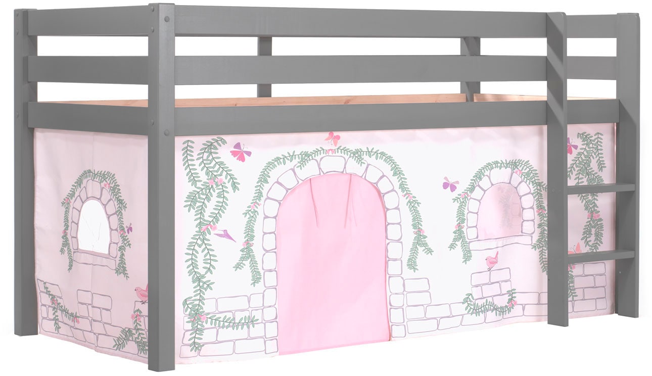 Vipack Hochbett "Pino, Spielbett massiv Kiefer, stabil gebaut, 3 Korpusfarb günstig online kaufen