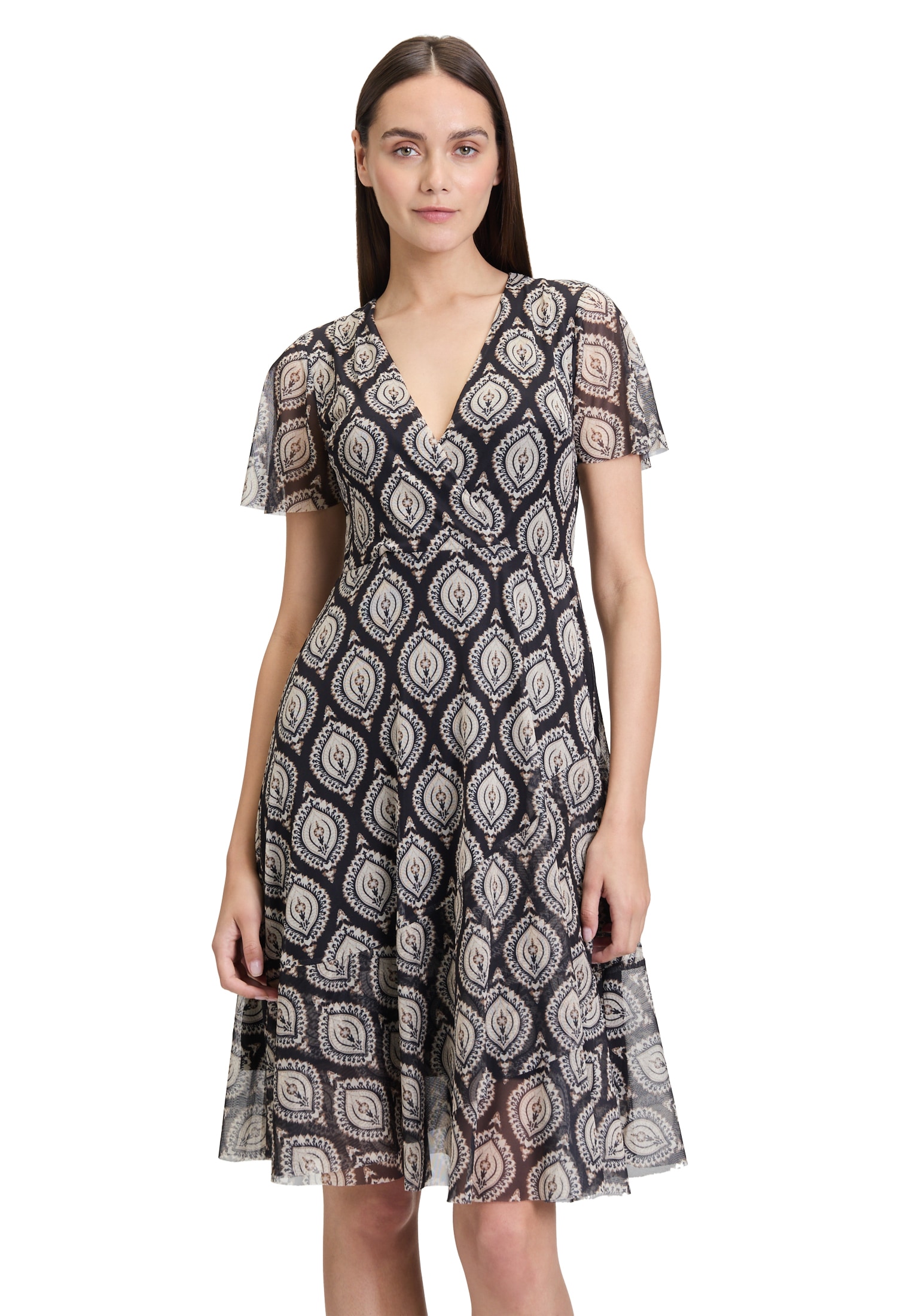 Cartoon Volantkleid "Damen mit Rüschen" Ohne Tasche günstig online kaufen