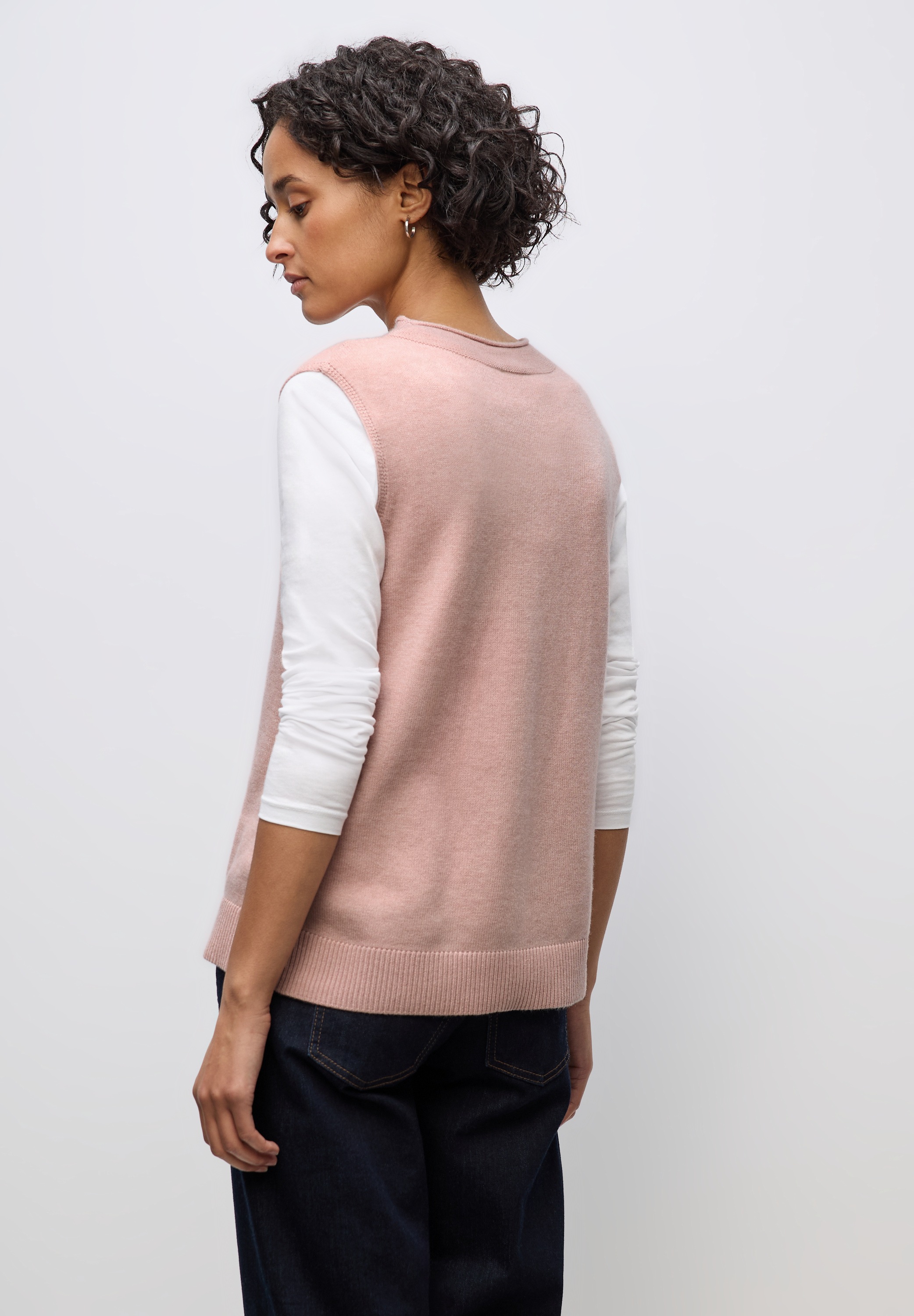 STREET ONE Pullunder aus softem Materialmix günstig online kaufen