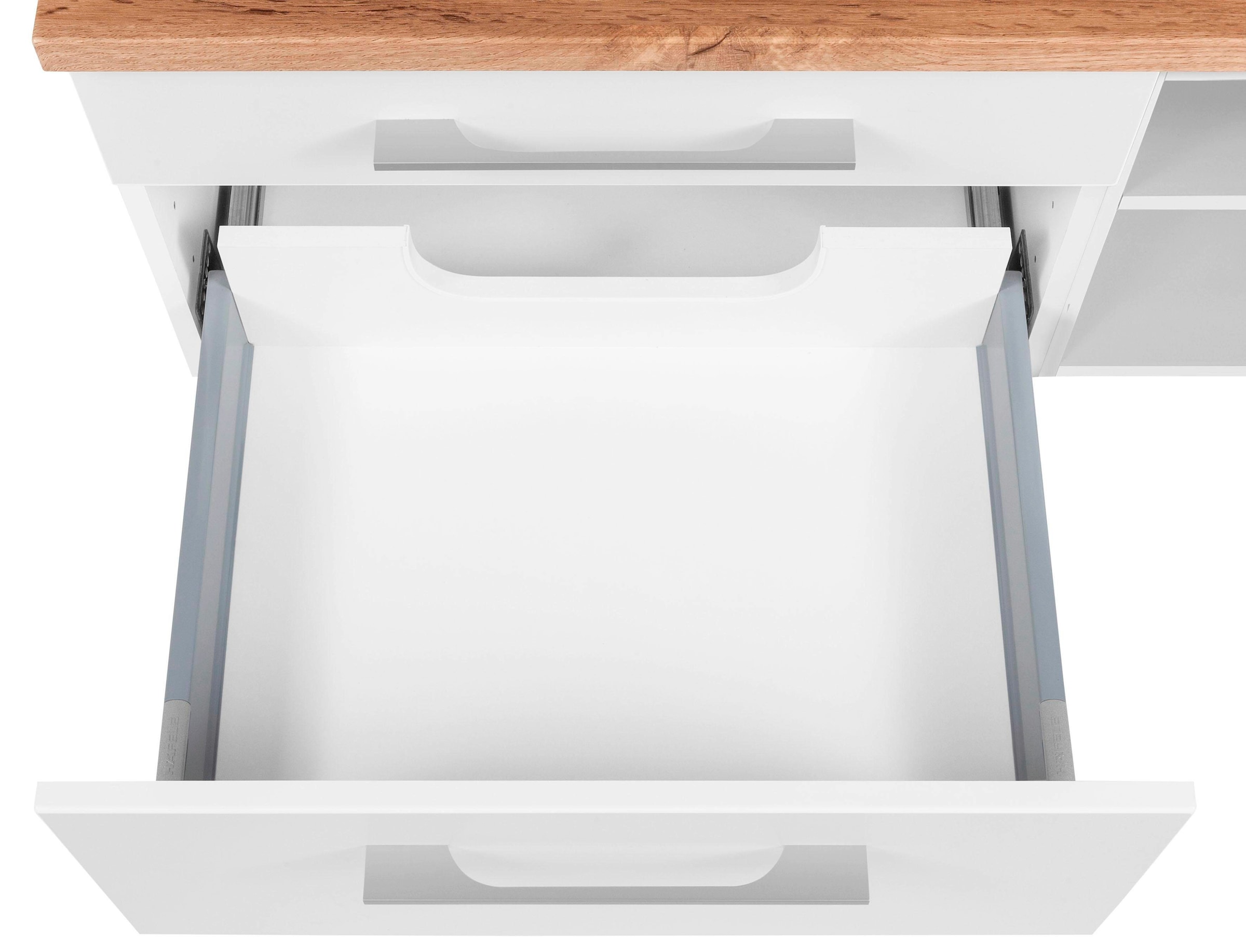 welltime Waschbeckenunterschrank »Davos«, Badmöbel, Waschtisch inkl. Waschbecken, Breite 90 cm