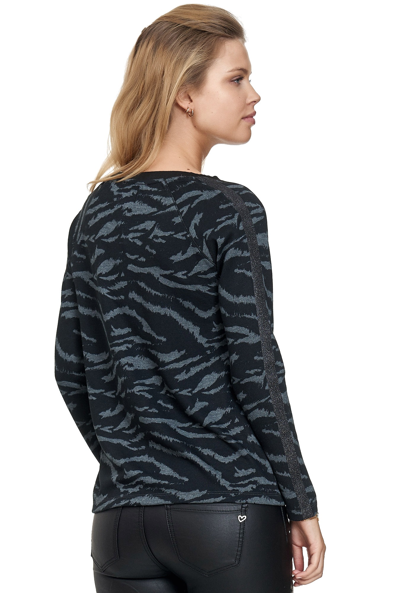 Decay Langarmshirt, mit glitzerndem Ärmeldetail
