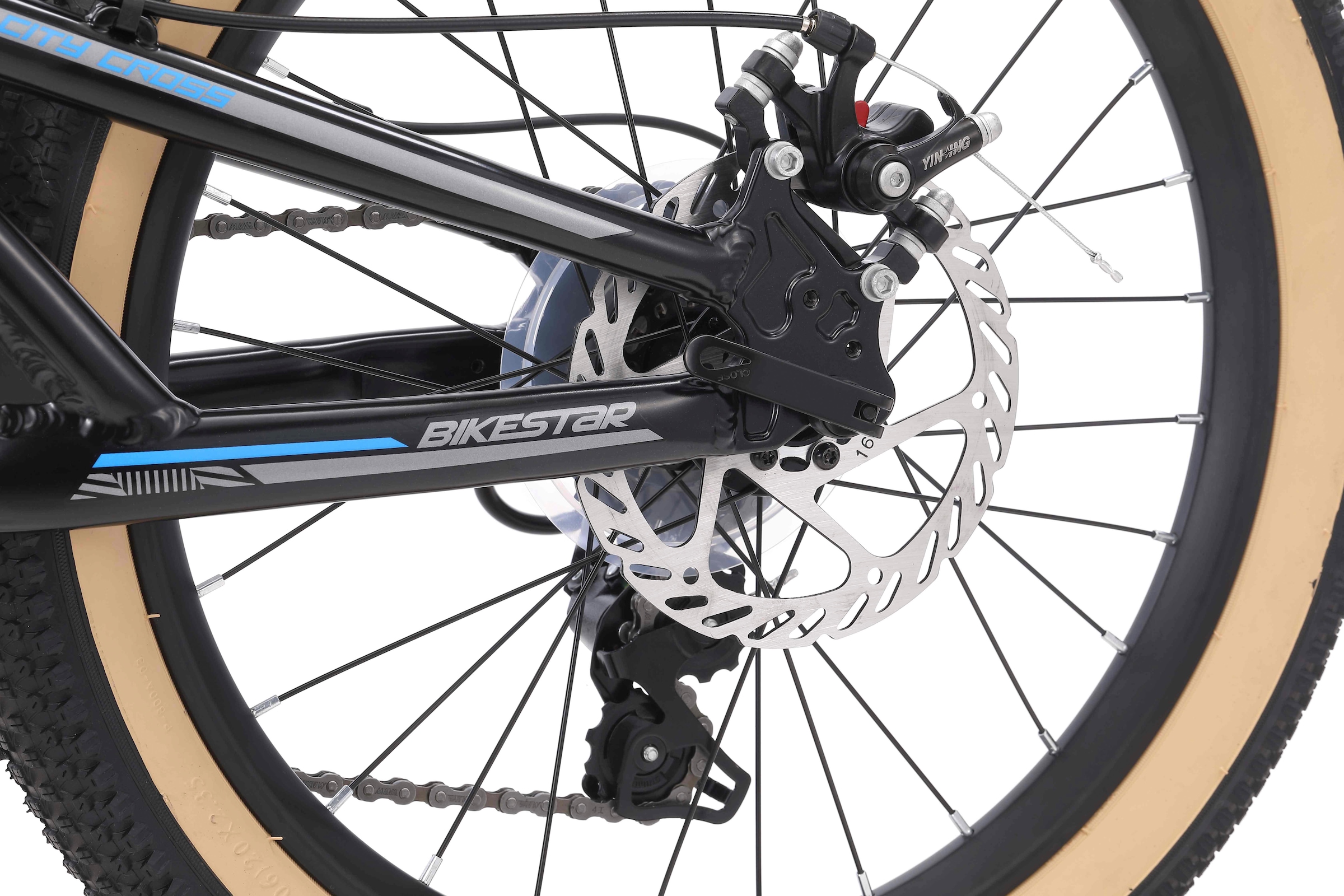 Bikestar Jugendfahrrad, 7 Gang, Shimano, RD-TY21 Schaltwerk, Kettenschaltung