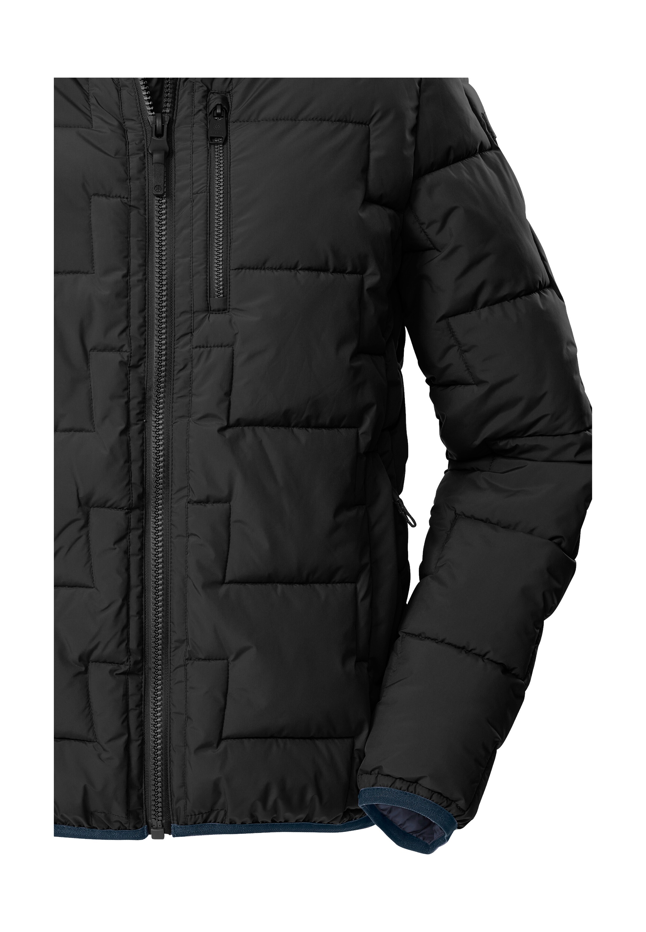 Steppjacke "GW 72 MN QLTD JCKT", Herren, Gr. M, schwarz, Obermaterial: 100% Polyester;Futter: 100% Polyester;Füllung: 100% Polyester, G.I.G.A. DX BY KILLTEC, Jacken Steppjacke, Wasserabweisende Herren Steppjacke mit 10.000 mm Wassersäule 3
