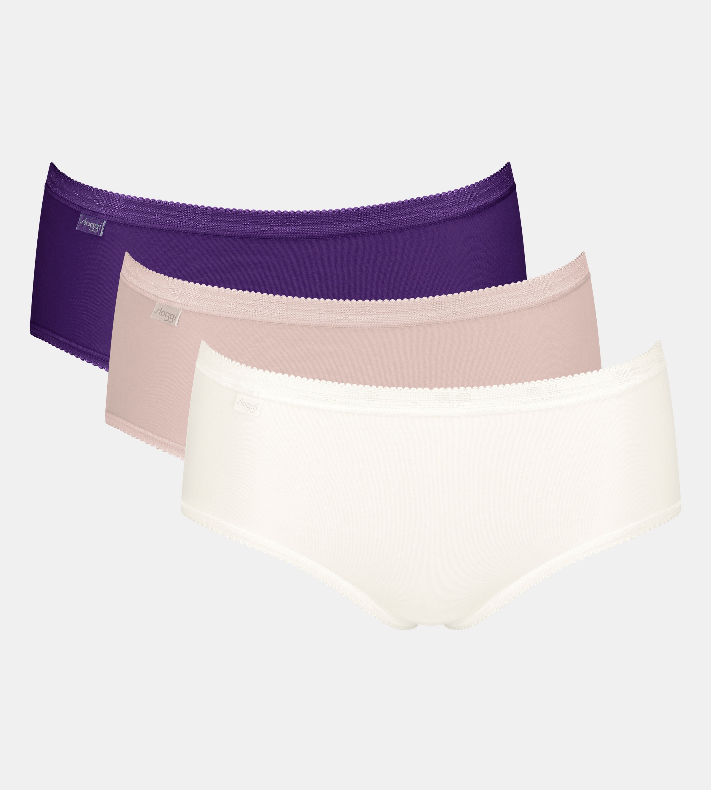 sloggi Midislip "Basic+", (3er Pack), Baumwollmix, klassischer Stil, mittel günstig online kaufen