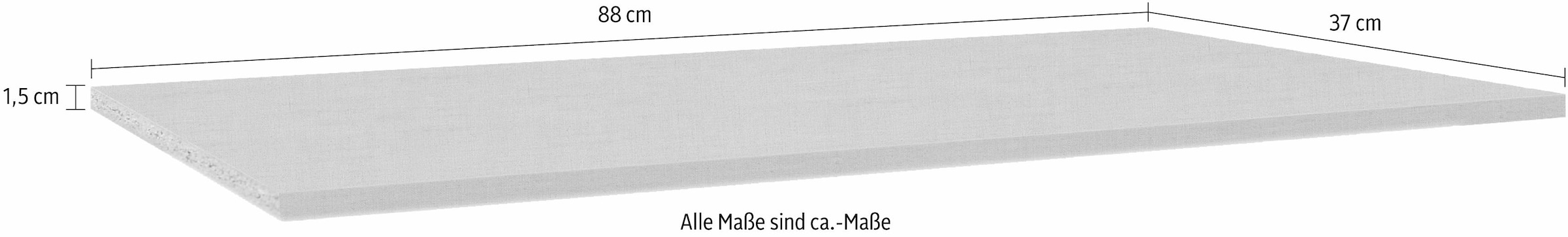 rauch Einlegeboden »Zubehör für Schränke der Serie MINOSA Schranktiefe 41 bzw. 48 cm«, 2er-Set Breite 88 cm, Tiefe 37 cm