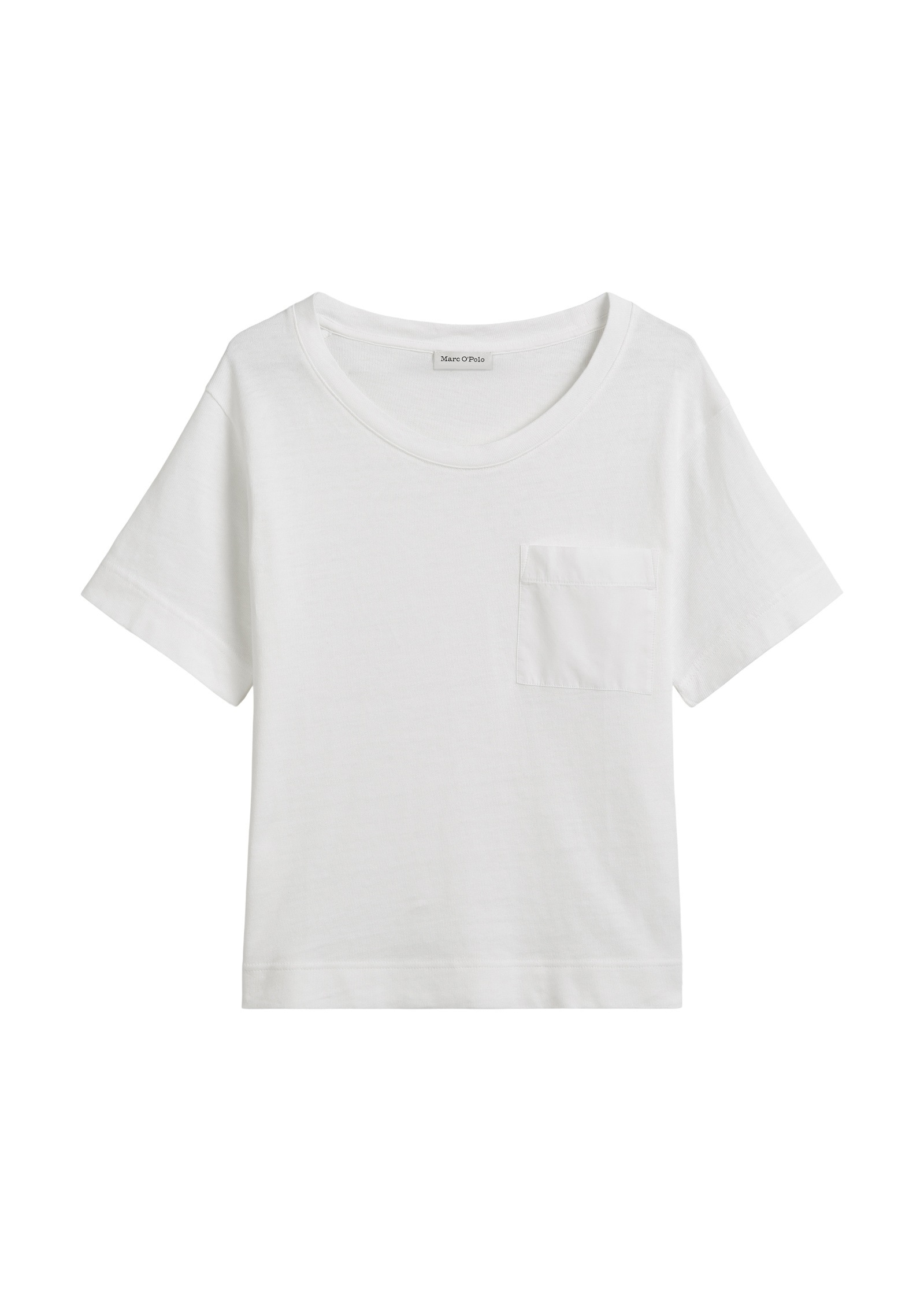 Marc O'Polo T-Shirt »mit aufgesetzter Satin-Tasche«