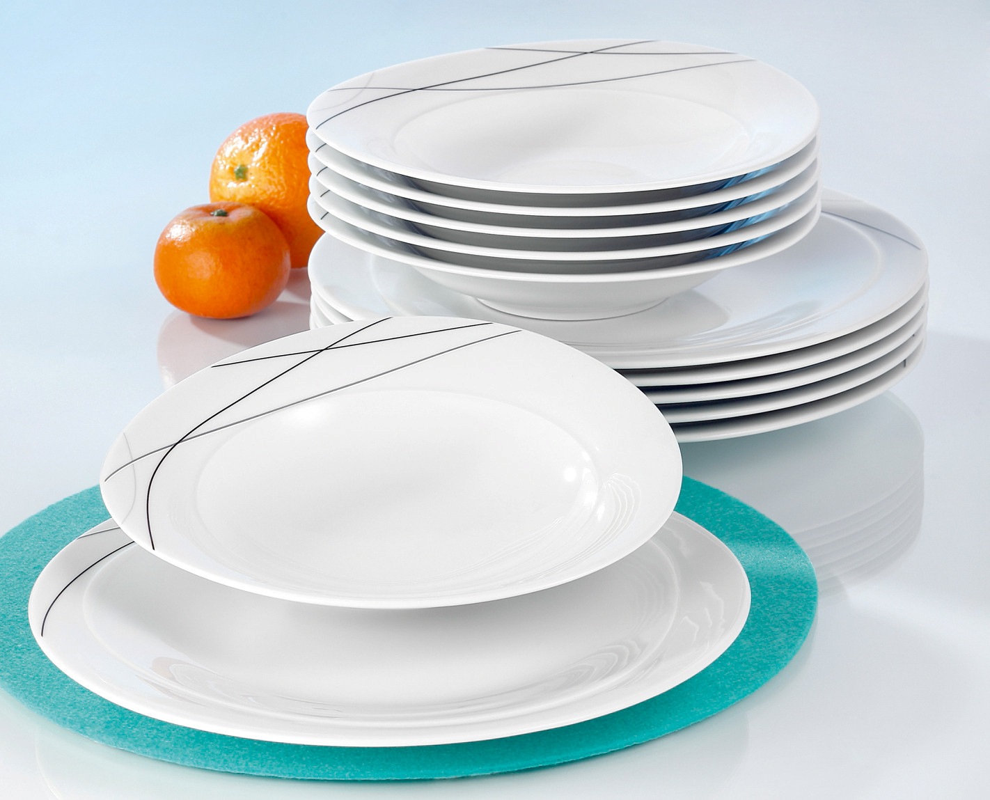 Seltmann Weiden Tafelservice "Teller Set, Geschirr-Set Trio Highline" Telle günstig online kaufen