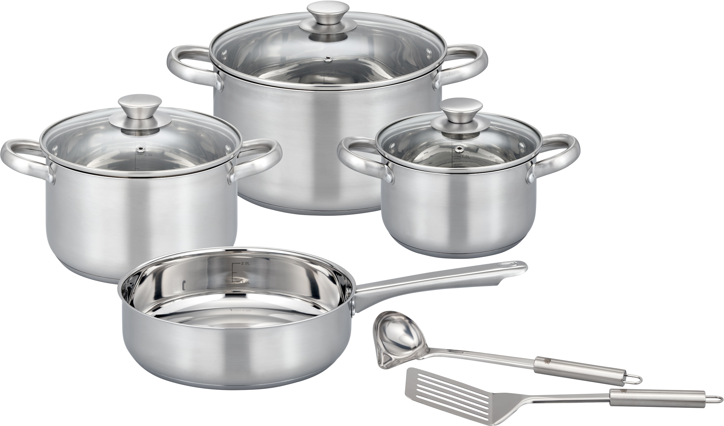 GSW Topf-Set "Toronto" Set, 9 Stk. tlg. Edelstahl günstig online kaufen