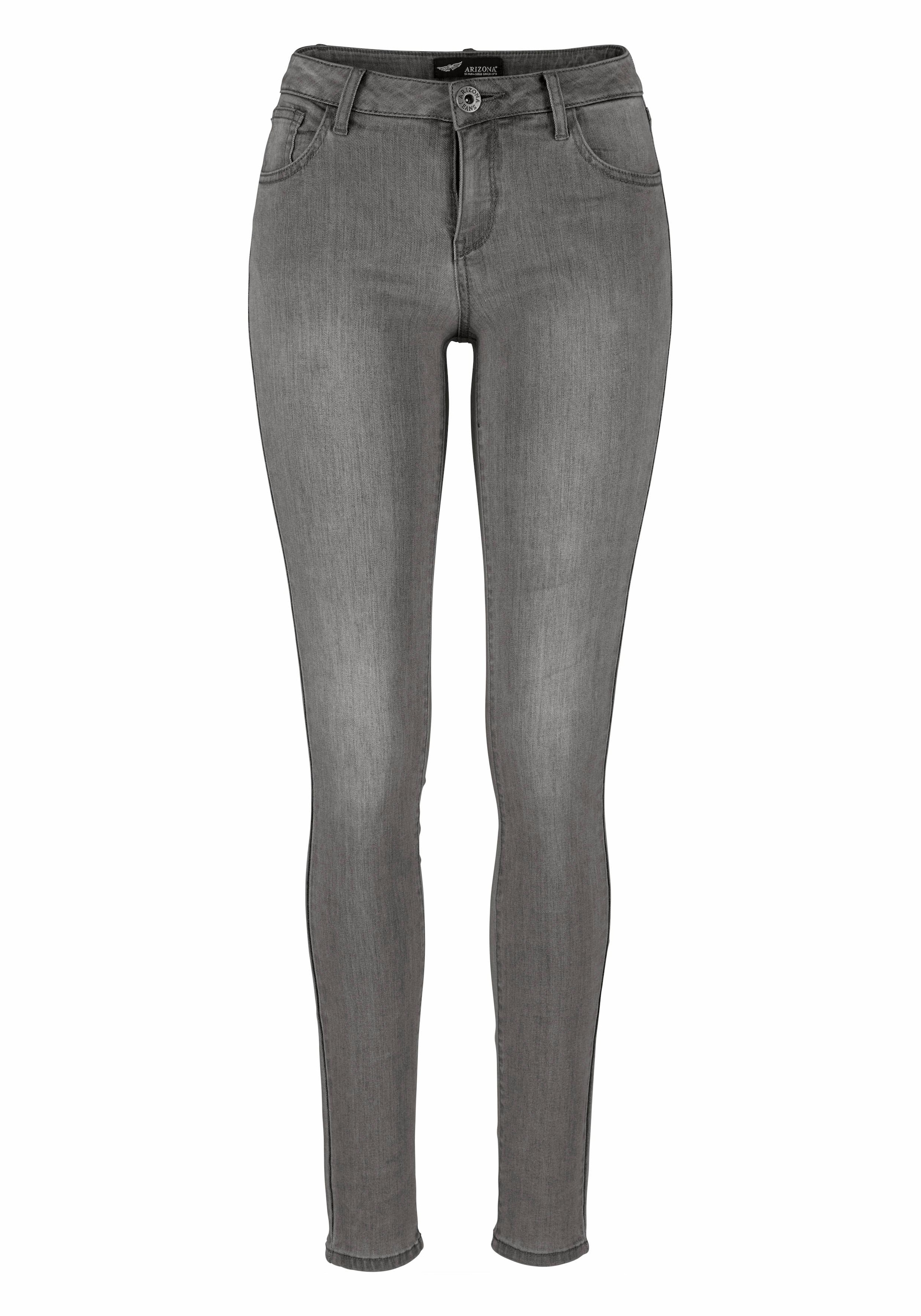 bestellen Arizona | Waist Mid Skinny-fit-Jeans »Ultra-Stretch«, BAUR