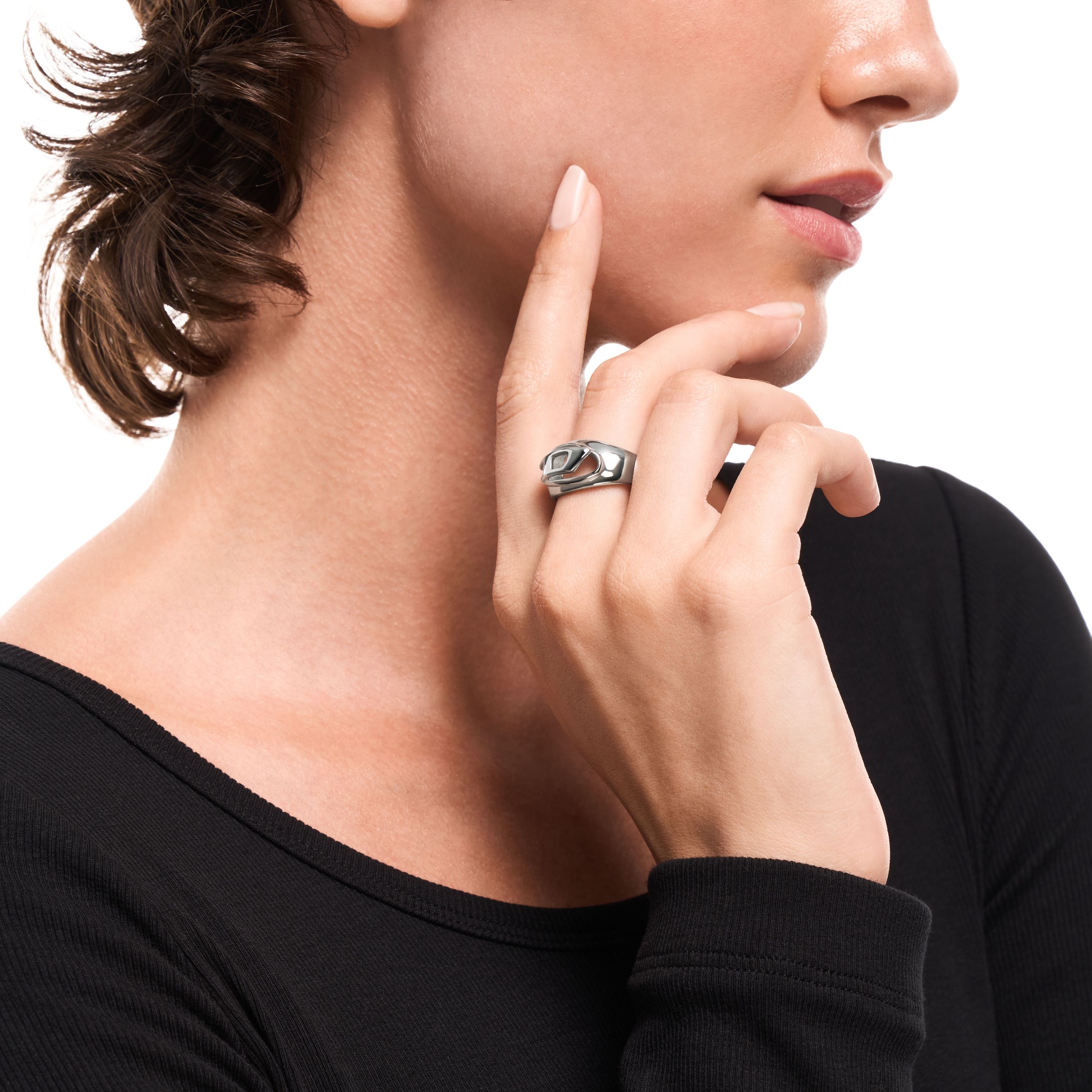 Diesel Fingerring »Oval D«