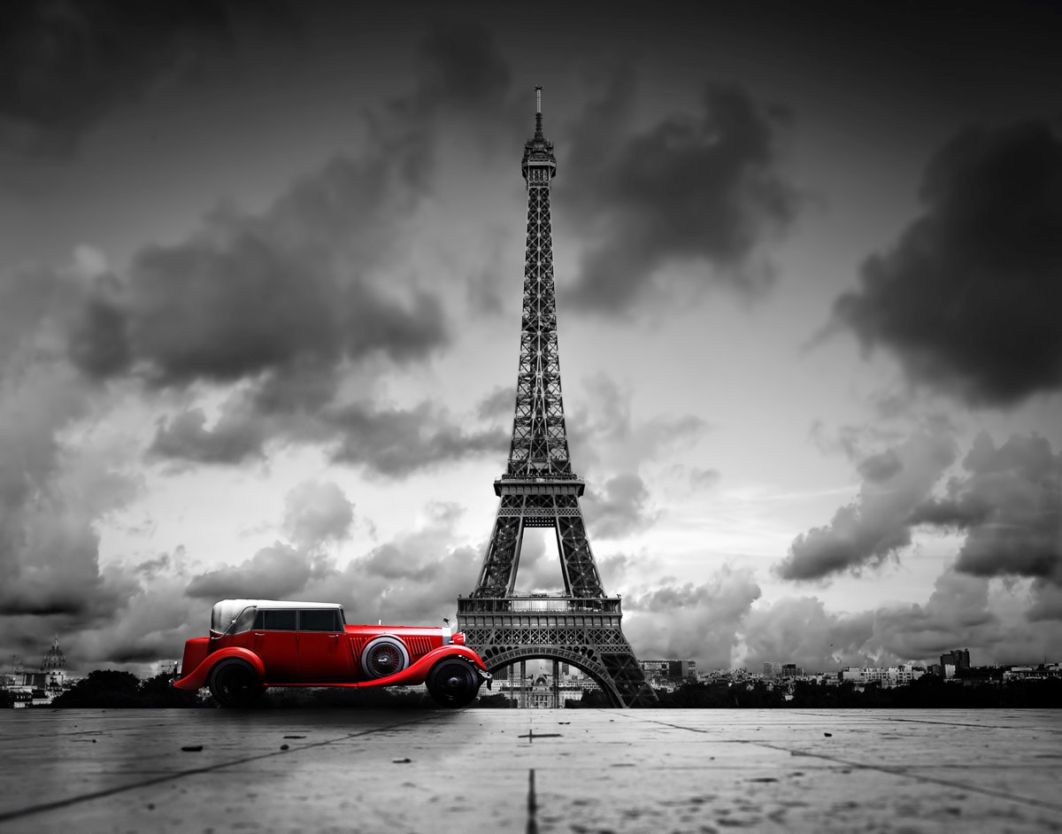 Papermoon "Oldtimer Eiffelturm"