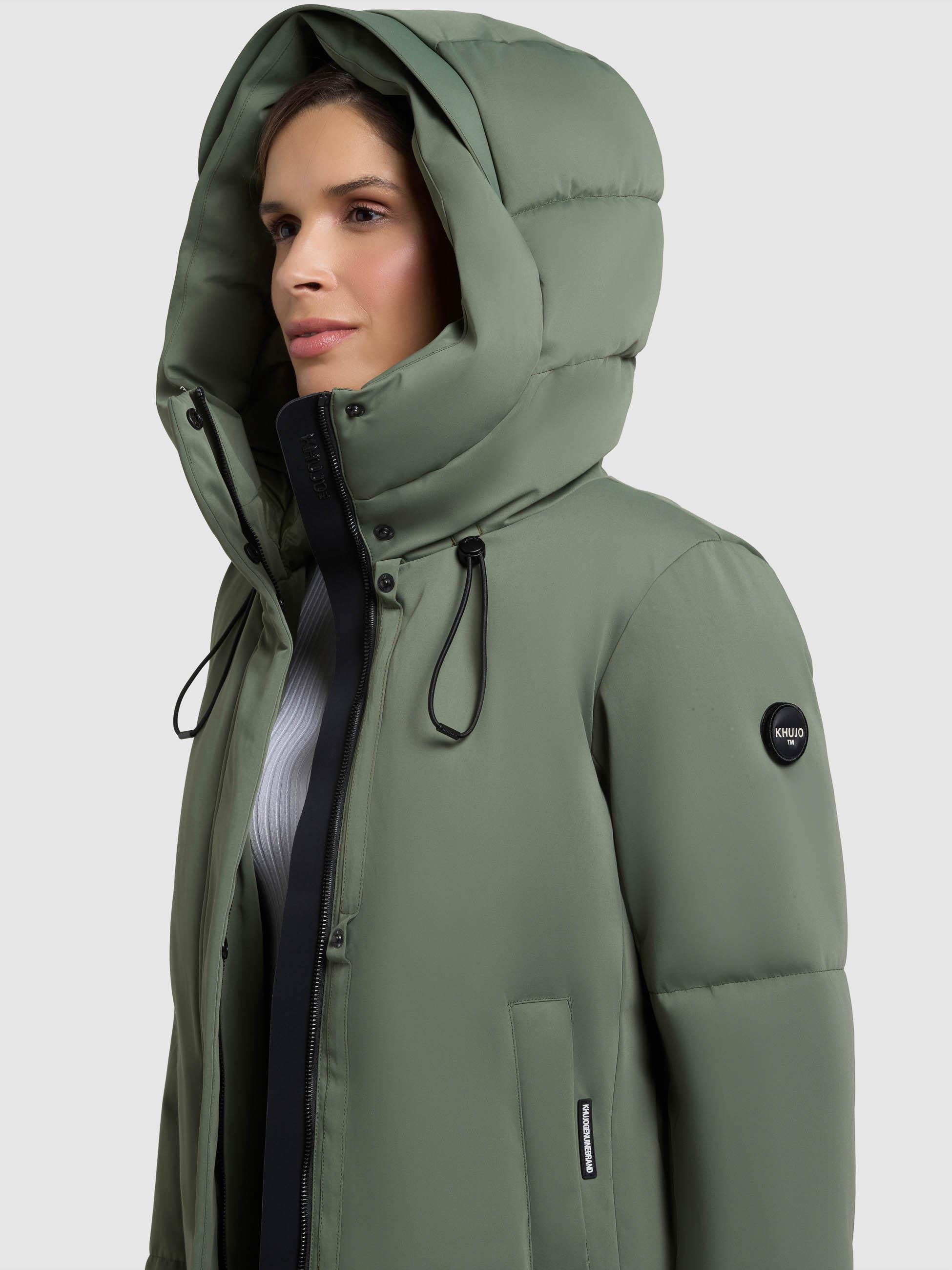 khujo Kurzmantel »Allap« Warmer Damen Mantel mit innenliegenden Rucksack-Trägern
