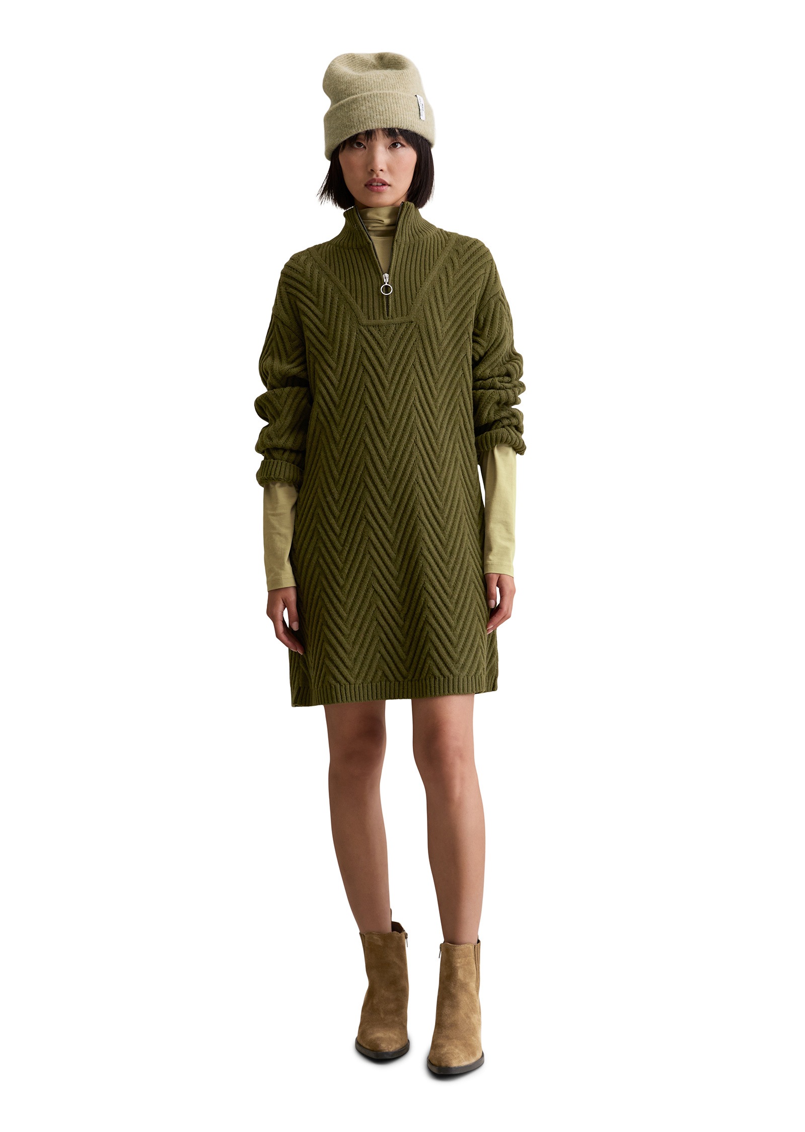 Marc O'Polo DENIM Strickkleid »aus weichem Schurwolle-Mix«