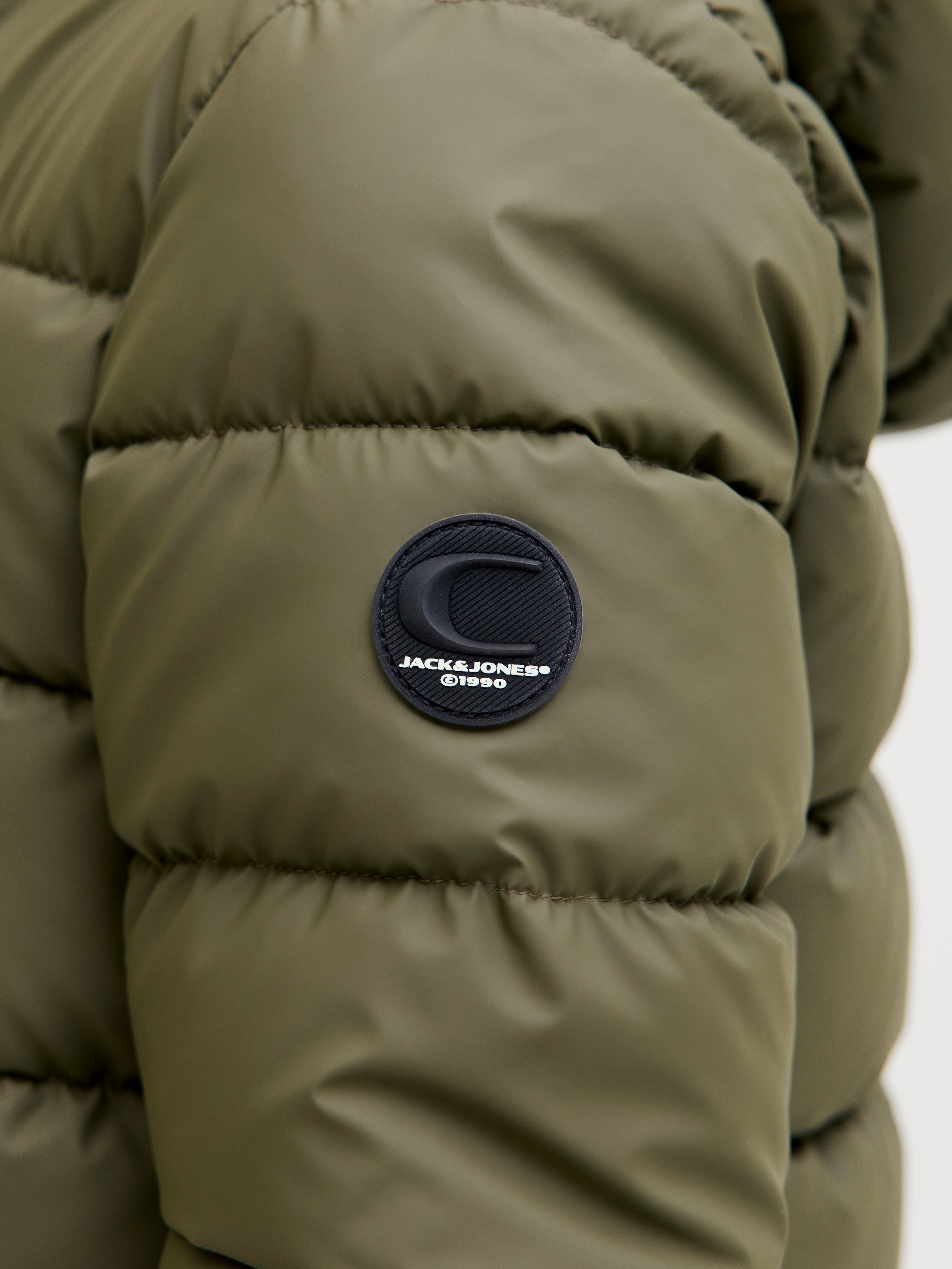 Jack & Jones Junior Steppjacke »JCOPOINT PU PUFFER JACKET BF JNR« mit Kapuze