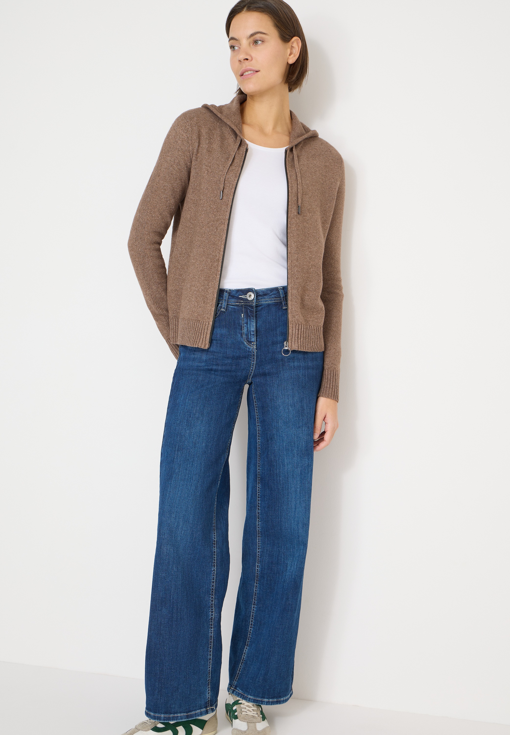 Cecil Cardigan Kapuze mit Tunnelzug