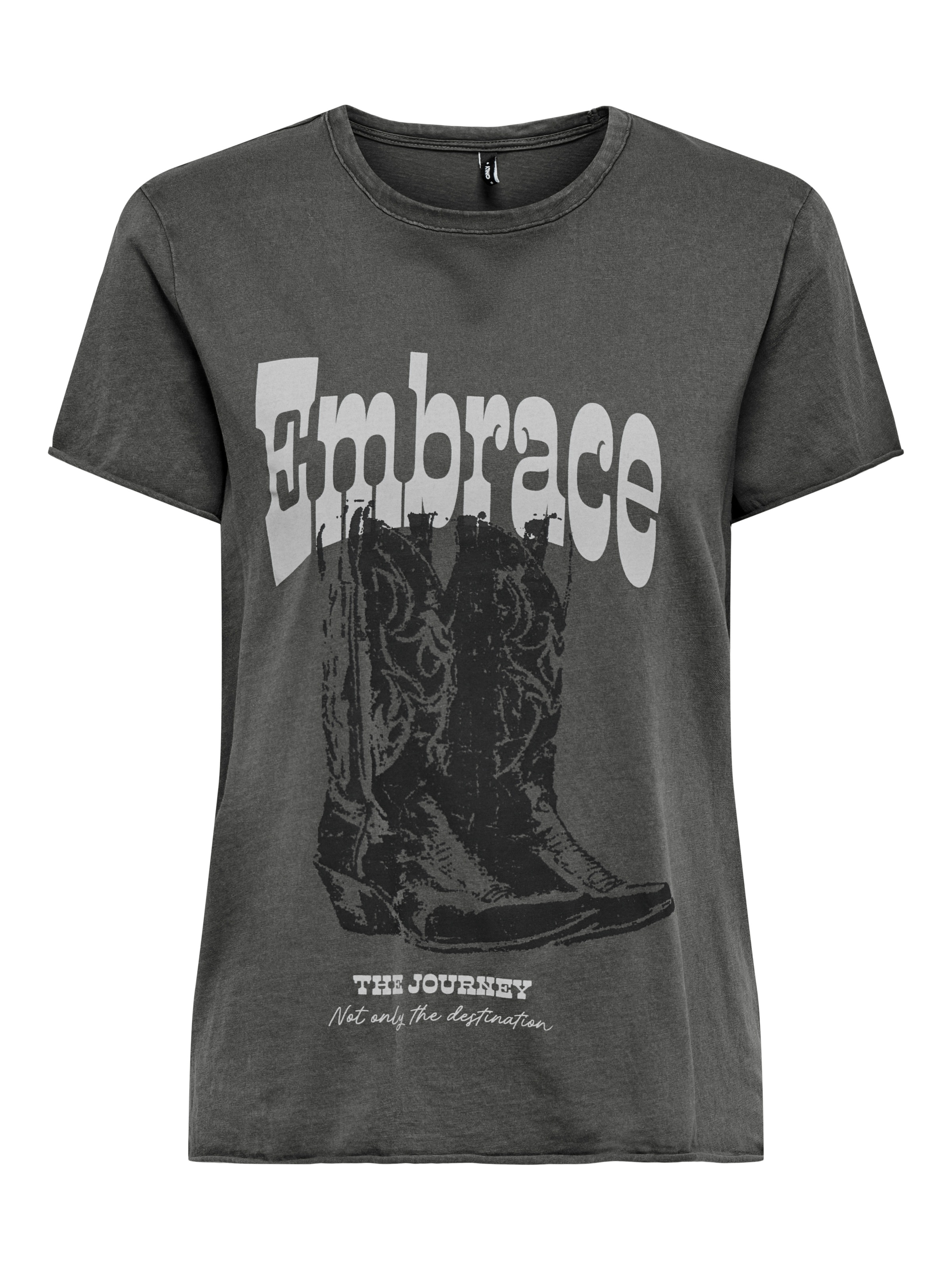 ONLY Rundhalsshirt »ONLLUCY REG S/S TOP JRS NOOS«, unterschiedlich bedruckt