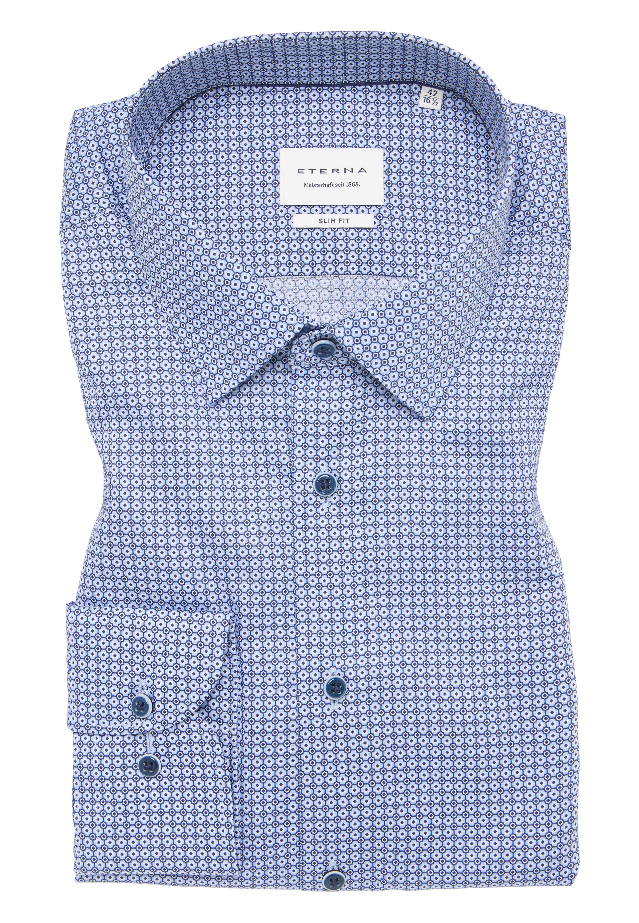 Eterna Langarmhemd »SLIM FIT«, NON IRON (bügelfrei)
