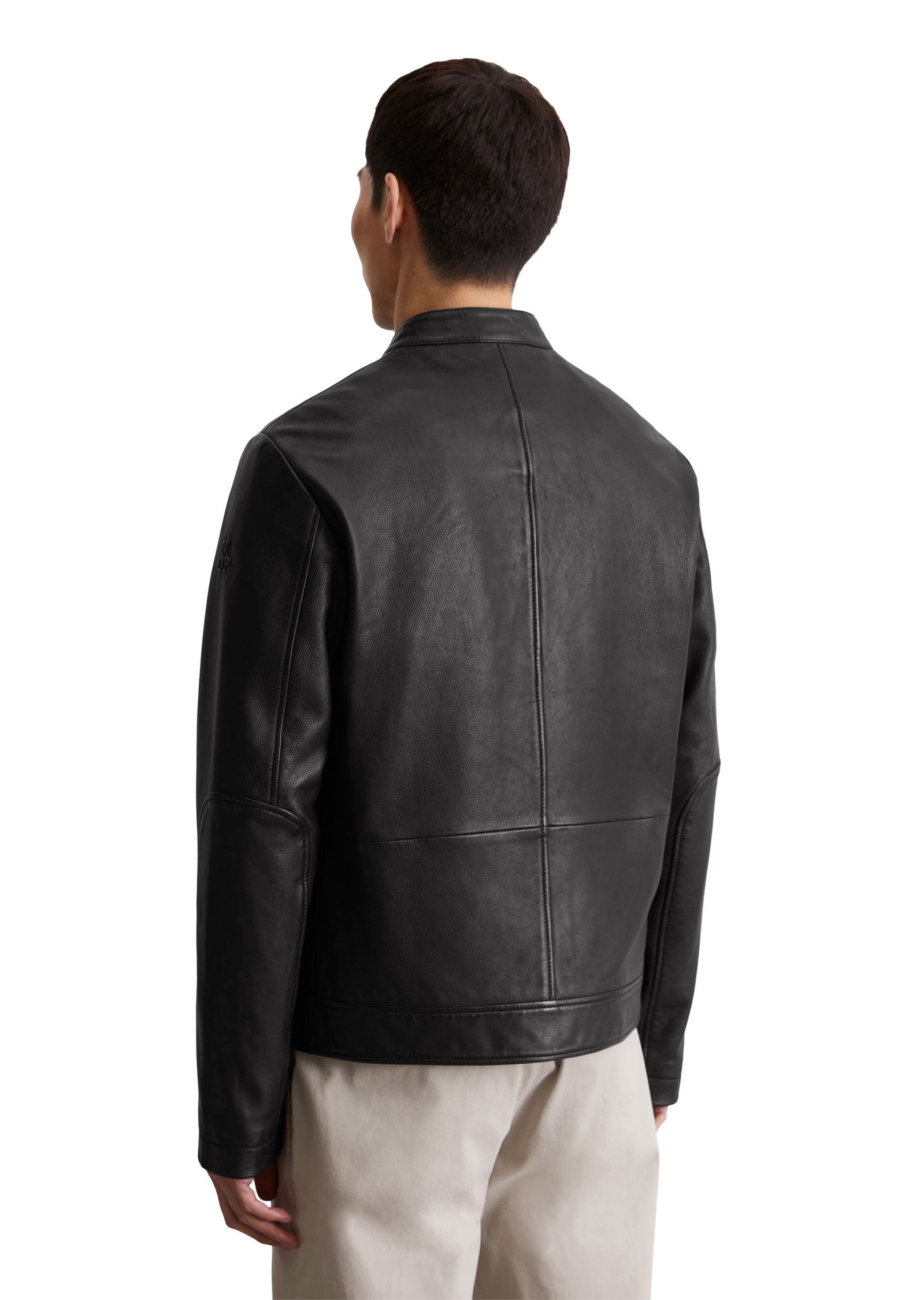 Marc OPolo Lederjacke, im Biker-Stil, kleiner Stehkragen, aus Lammleder günstig online kaufen