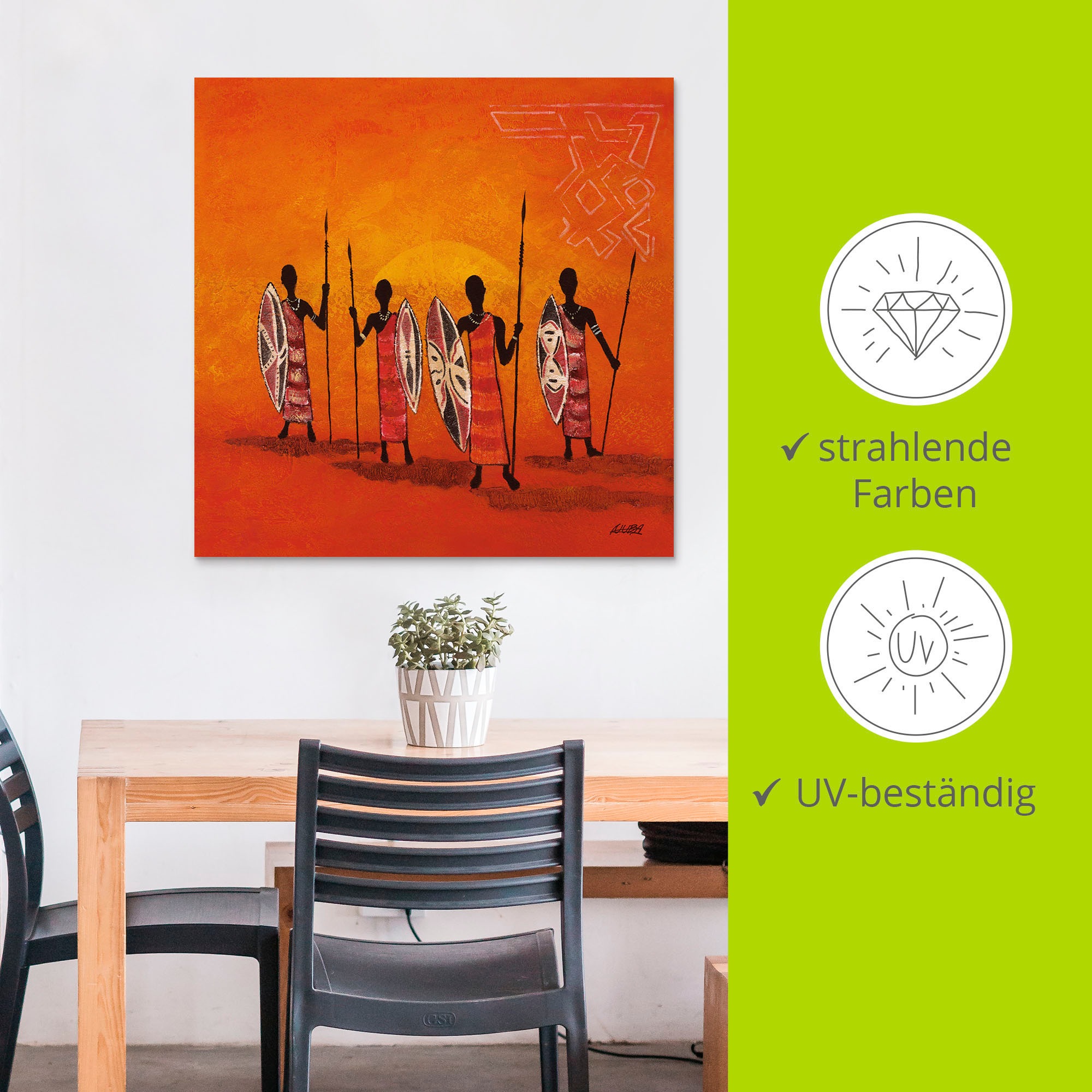 Artland Wandbild »Afrikanische Männer«, Mann, (1 St.), als Alubild, Outdoorbild, Poster in verschied. Größen