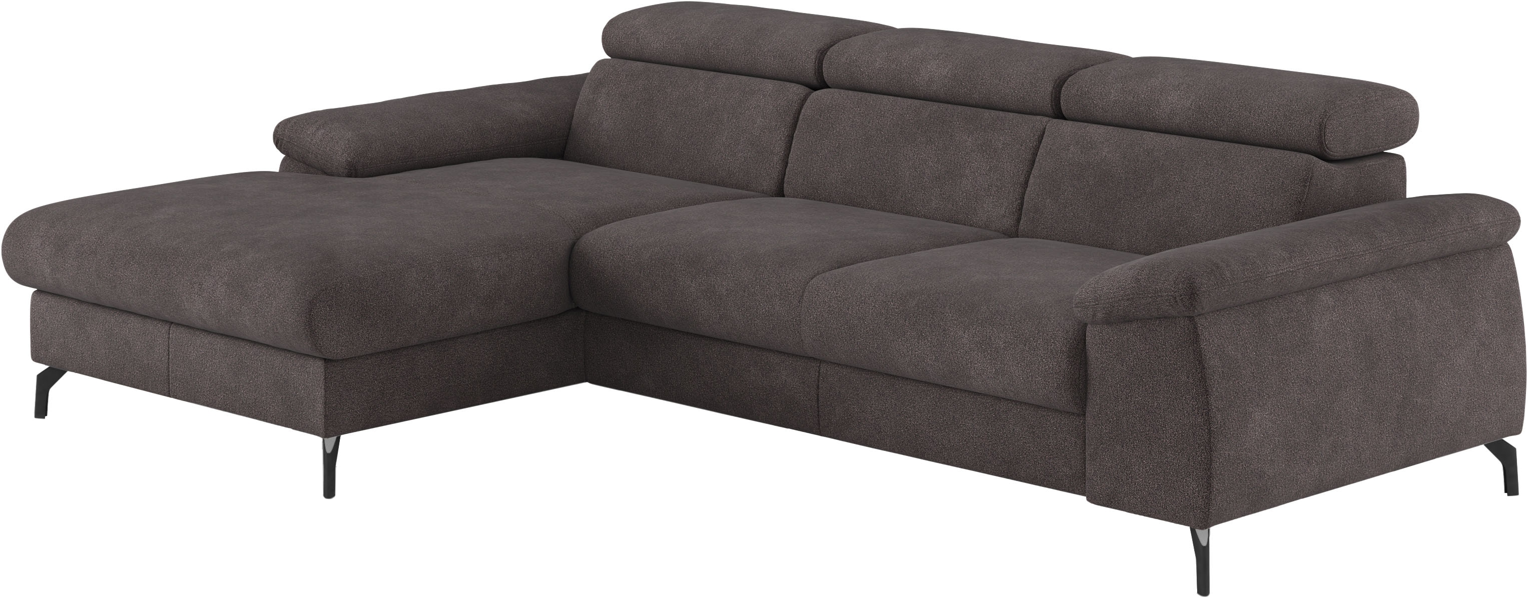 COTTA Ecksofa "Kitty L-Form, B: 242 cm" mit Kopfteilverstellung, optional Schlaffunktion & Bettkasten