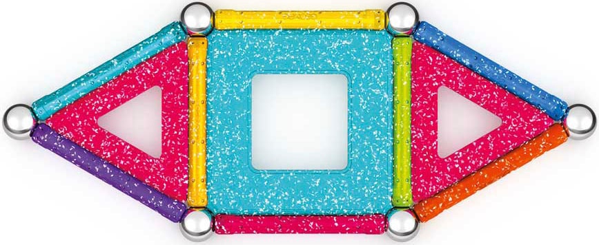 Geomag™ Magnetspielbausteine »GEOMAG™ Glitter Panels, Recycled«, (22 St.), aus recyceltem Material; Made in Europe