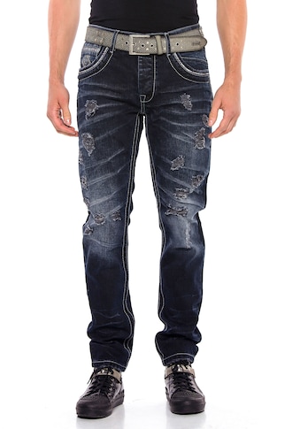 Cipo & Baxx Bequeme Jeans, mit lässigen Destroyed-Elementen kaufen