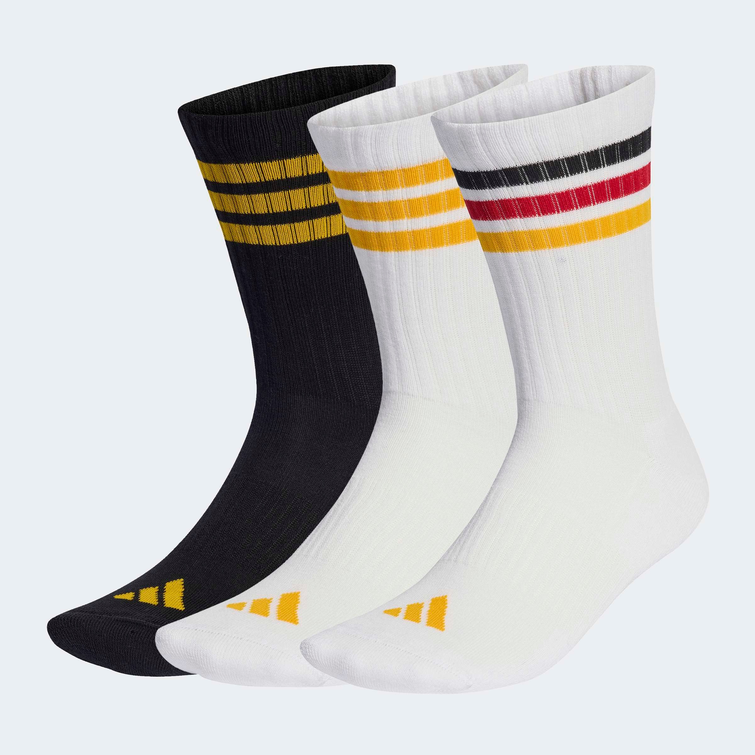 adidas Performance "3-STREIFEN, KNÖCHELLANG, MIT POLSTERUNG, 3ER-PACK" 3 Paar tlg. für sportive Aktivitäten und Fitness, 3er-Pack, neutraler Schnitt