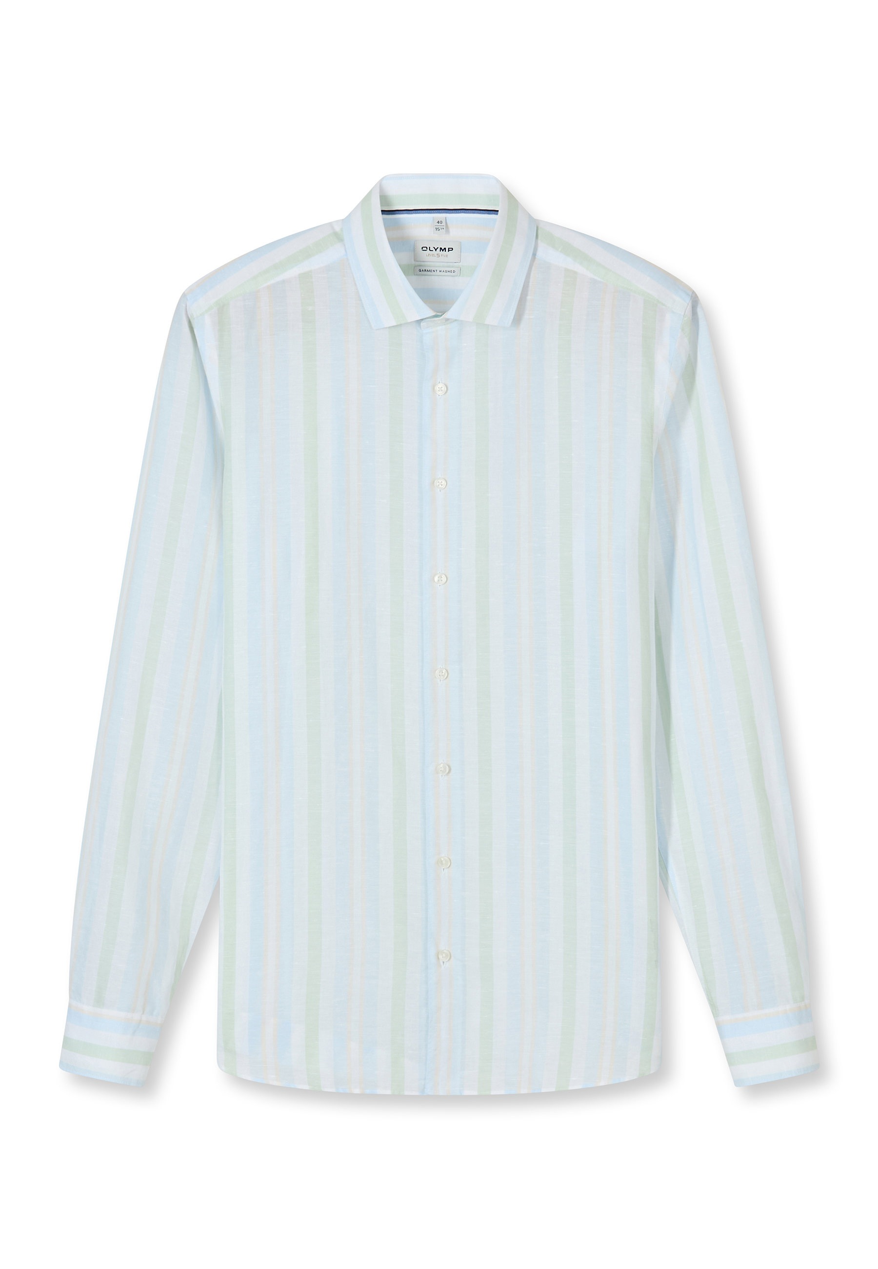 OLYMP Businesshemd »OLYMP Level Five garment washed, Body Fit, Kent«