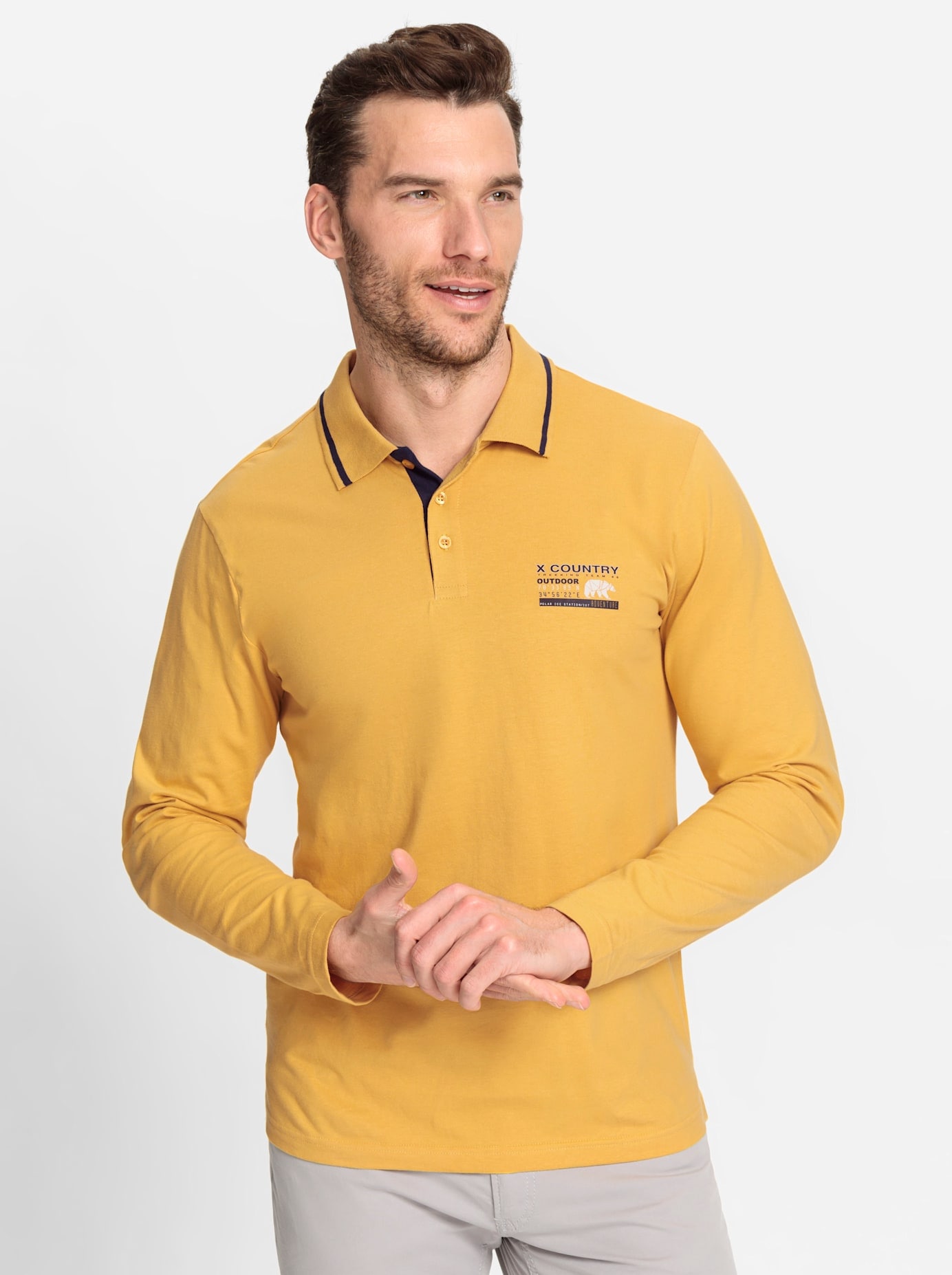 Catamaran Poloshirt "Langarm-Shirt", 1 Stk. günstig online kaufen