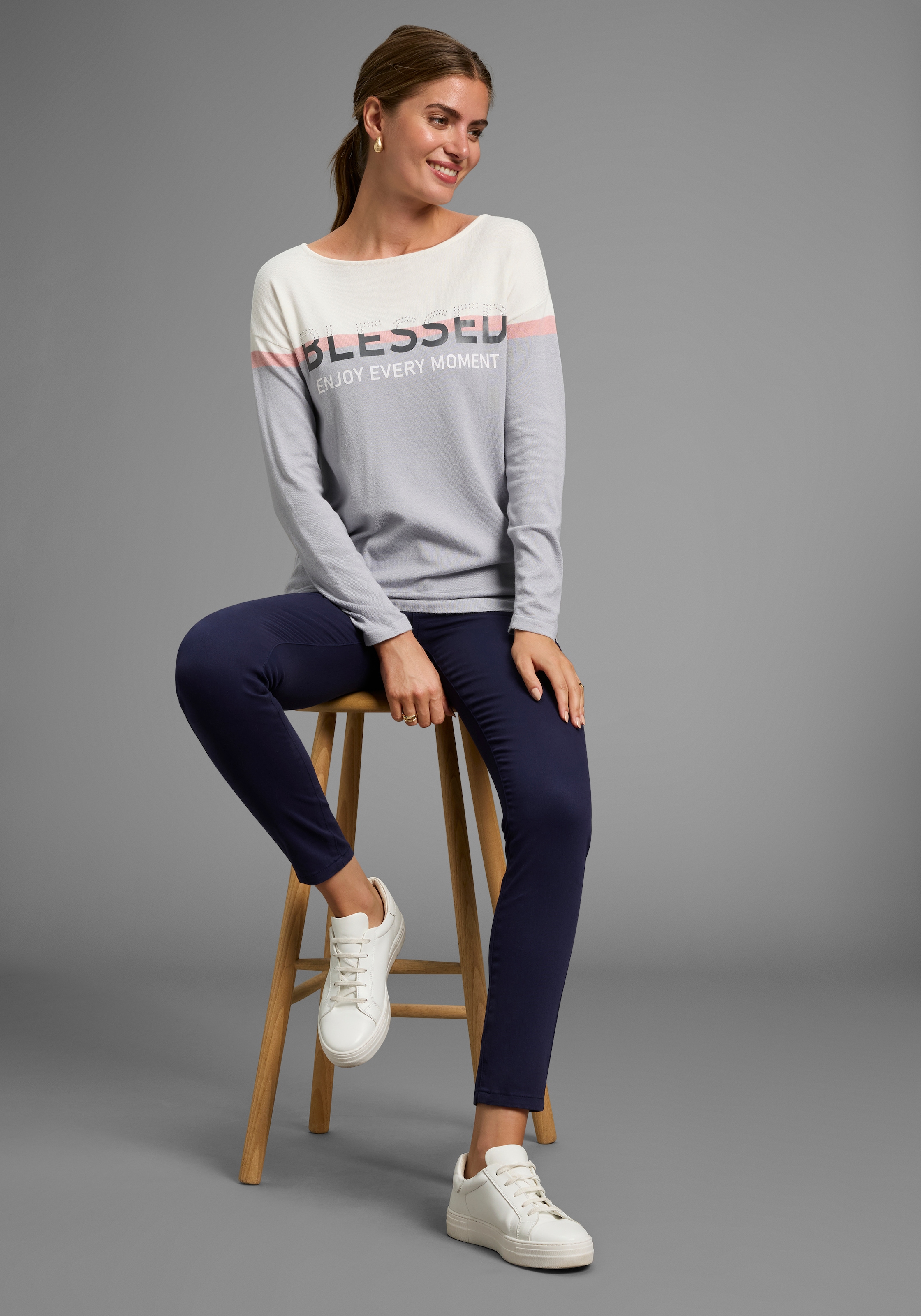 DELMAO 5-Pocket-Hose, mit Reißverschluss-Details