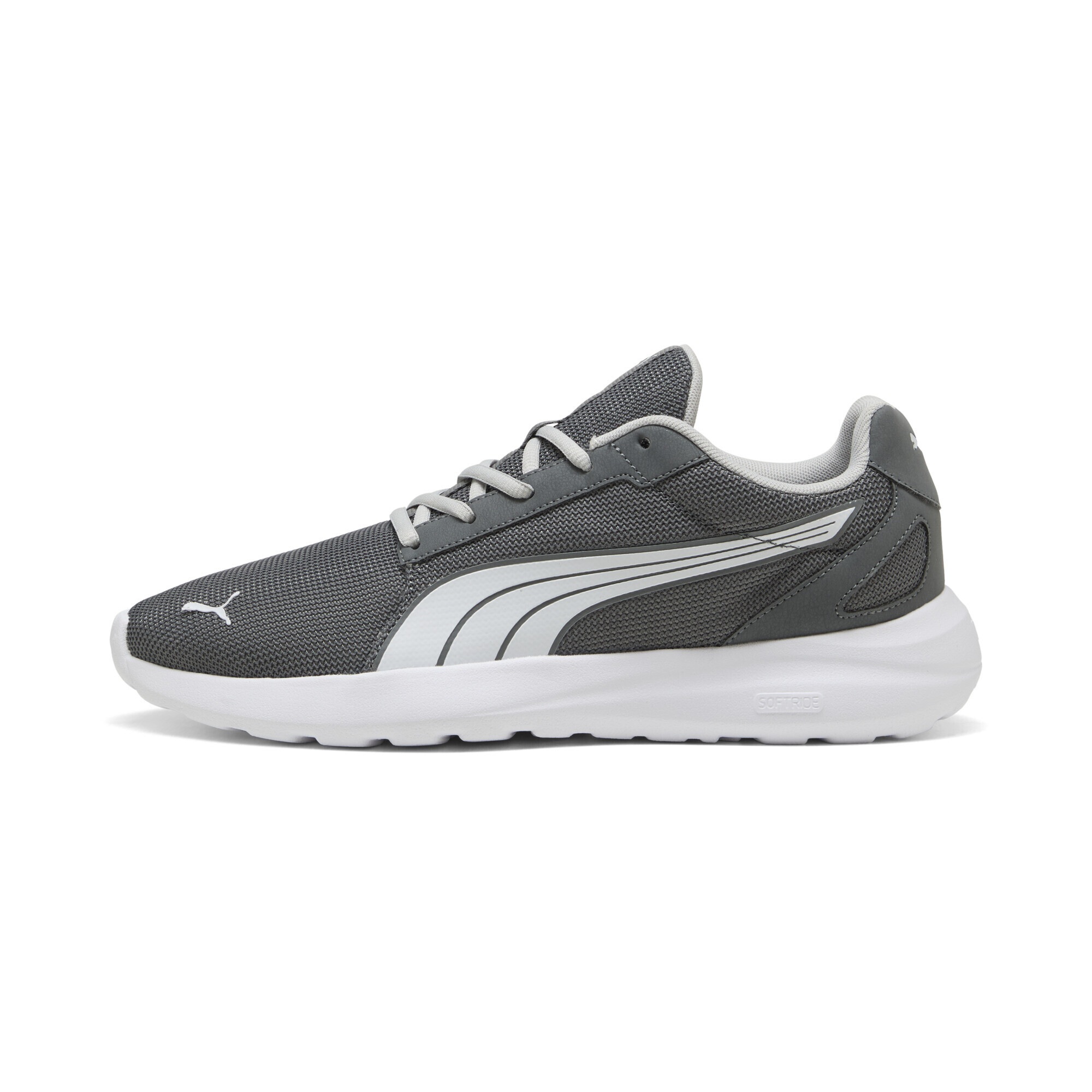 Sneaker PUMA "SOFTRIDE Cosmic Sneakers Erwachsene", Damen, Gr. 42.5, cool schwarz gray weiß, Obermaterial: Synthetik, Textil; Futter: Textil; Innensohle: Textil; Laufsohle: Synthetik, Schuhe Sneaker 2