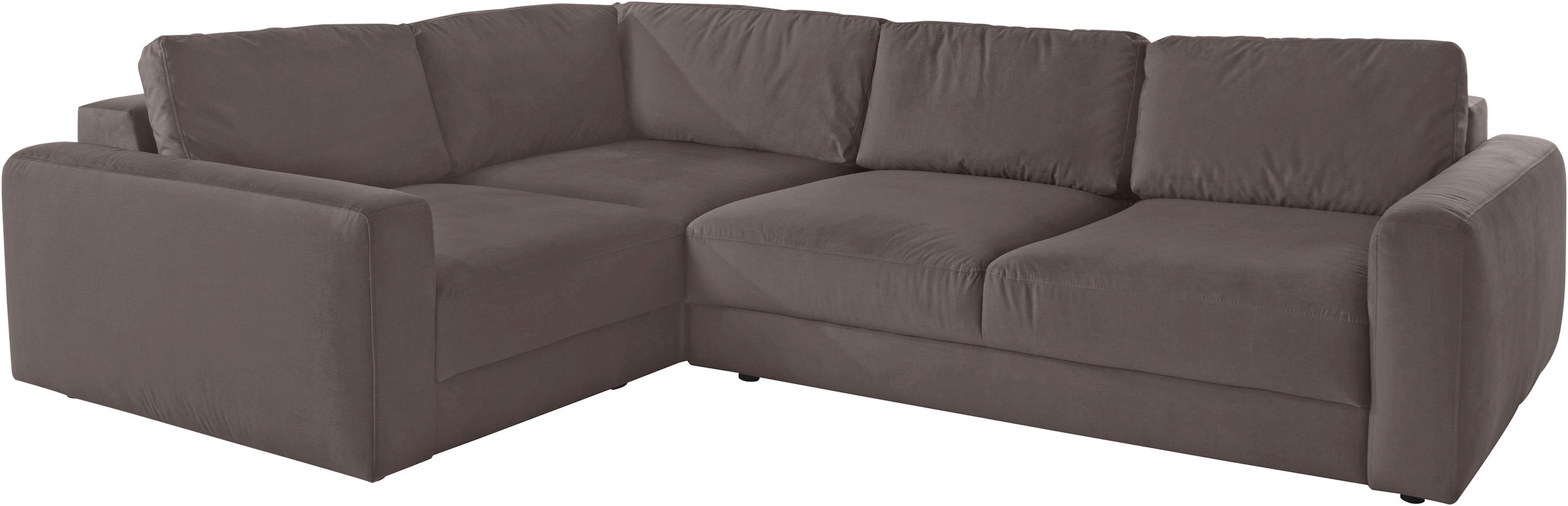 Places of Style Ecksofa »Bloomfield, L-Form«, extra tiefe Sitzfläche, wahlweise mit Sitztiefenverstellung