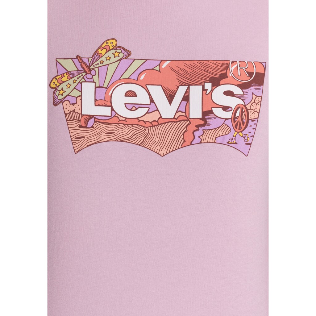 Damenmode Shirts & Sweatshirts Levi's® T-Shirt »The Perfect Tee«, mit Batwing-Print lila Damenmode Shirts & Sweatshirts Levi's® T-Shirt »The Perfect Tee«, mit Batwing-Print lila