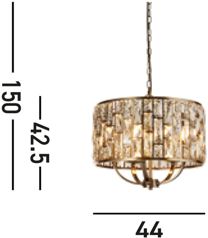 Searchlight Hängeleuchte »Hängeleuchte Bijou, 5-flammig« E14 1 Stk. Glamourös