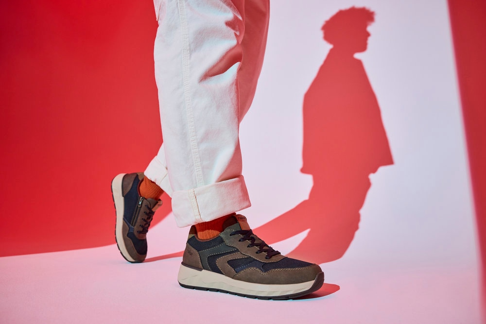 Rieker Sneaker, Schnürschuh, Halbschuh, Freizeitschuh mit weichem Schaftrand