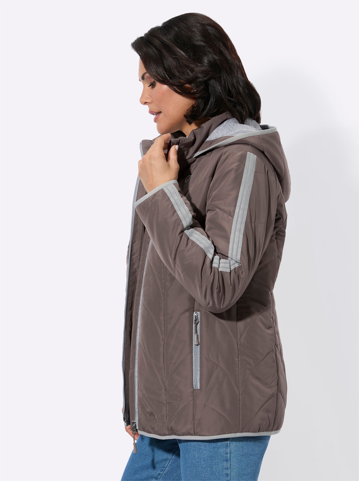 Casual Looks Steppjacke mit Kapuze