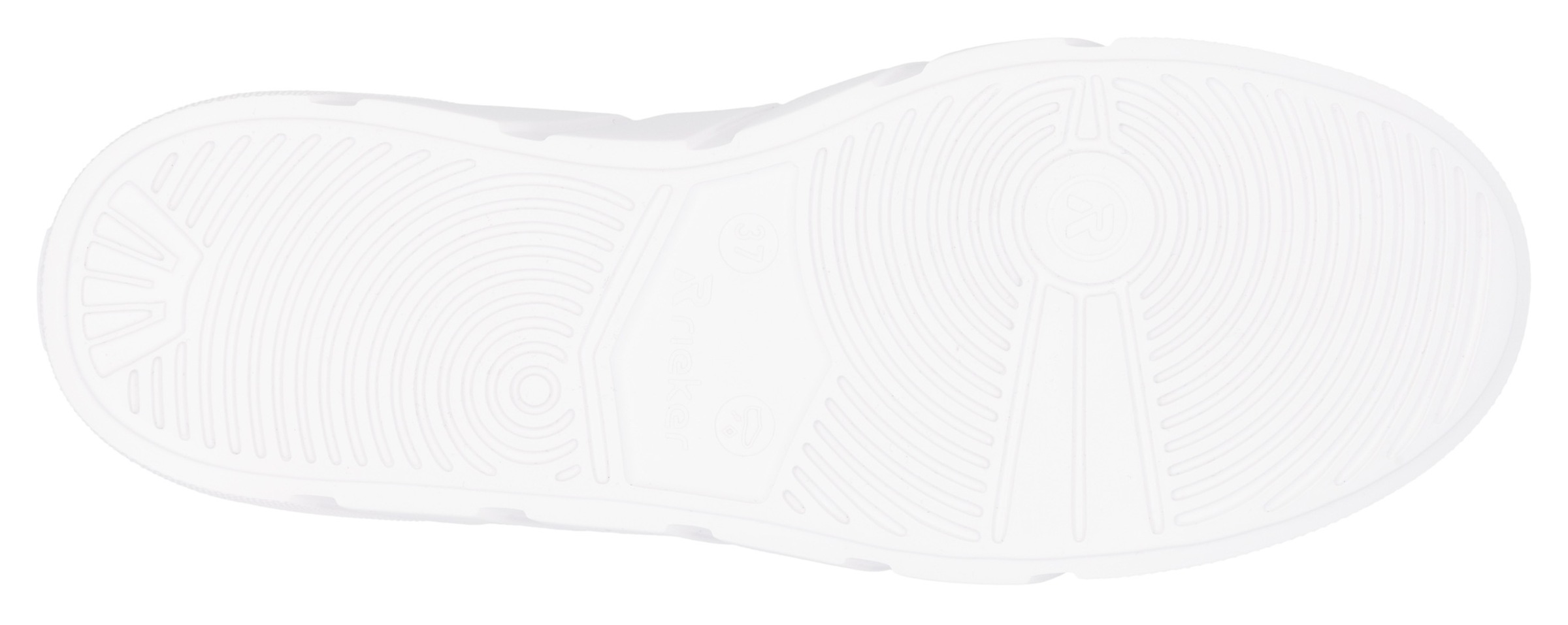 RIEKER Sport Plateausneaker, Freizeitschuh, Halbschuh, Schnürschuh mit seitlicher Perforation