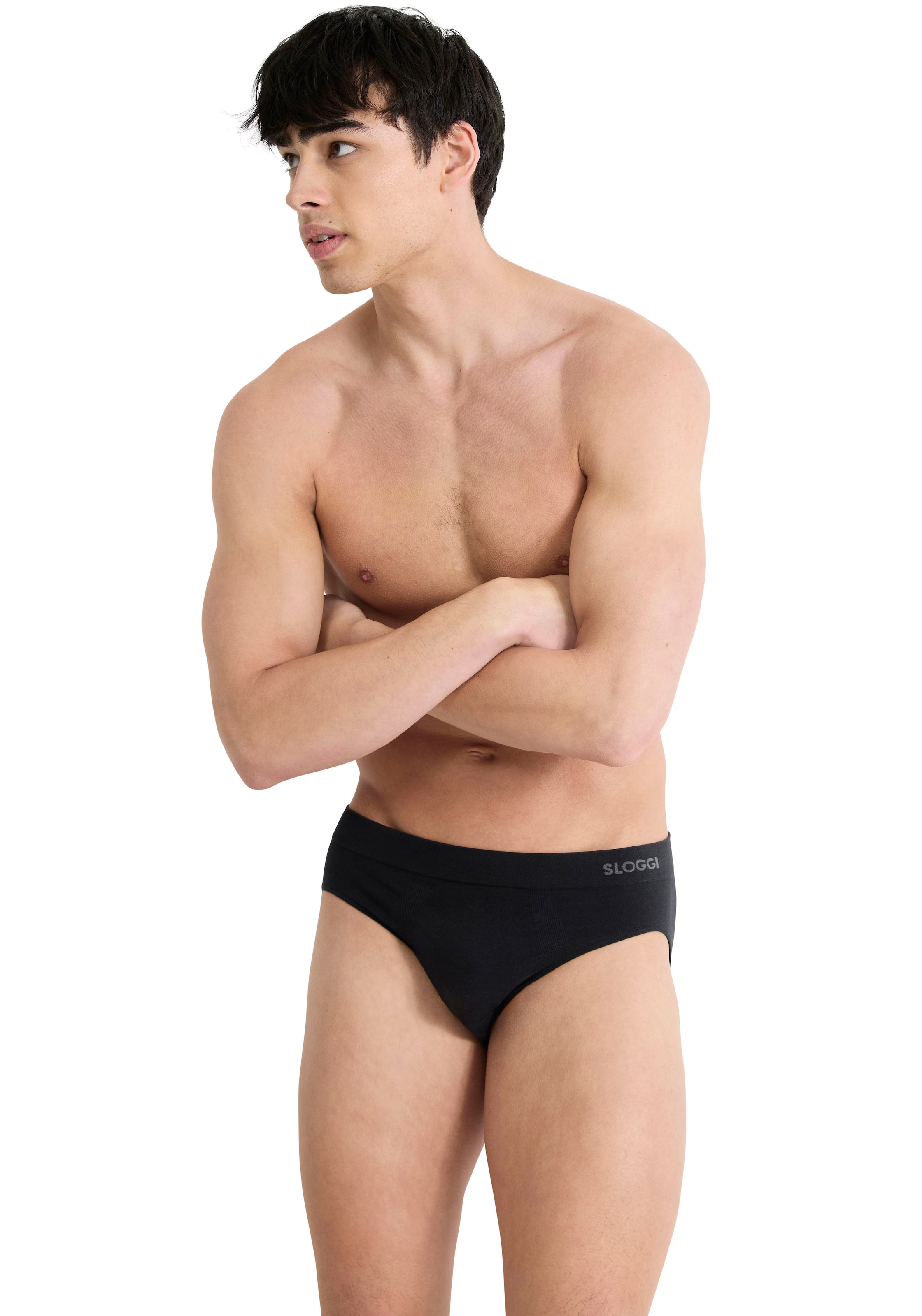sloggi Slip »Men GO Smooth« Packung, 2er Pack, 2 tlg., nahtlos, atmungsaktiv, Baumwollmix, ohne Eingriff, elastisch