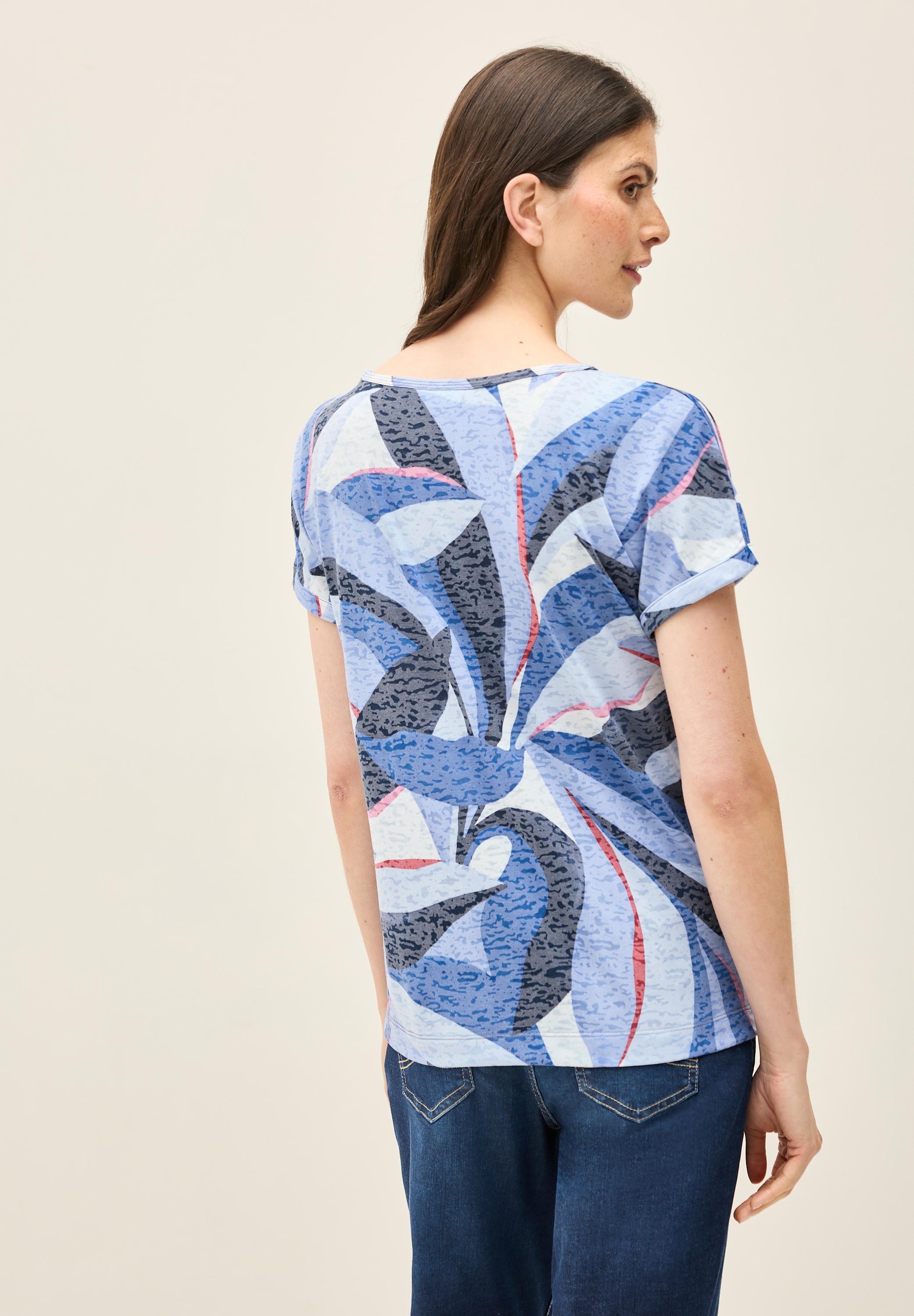 Cecil Print-Shirt, mit Ausbrenner-Optik günstig online kaufen