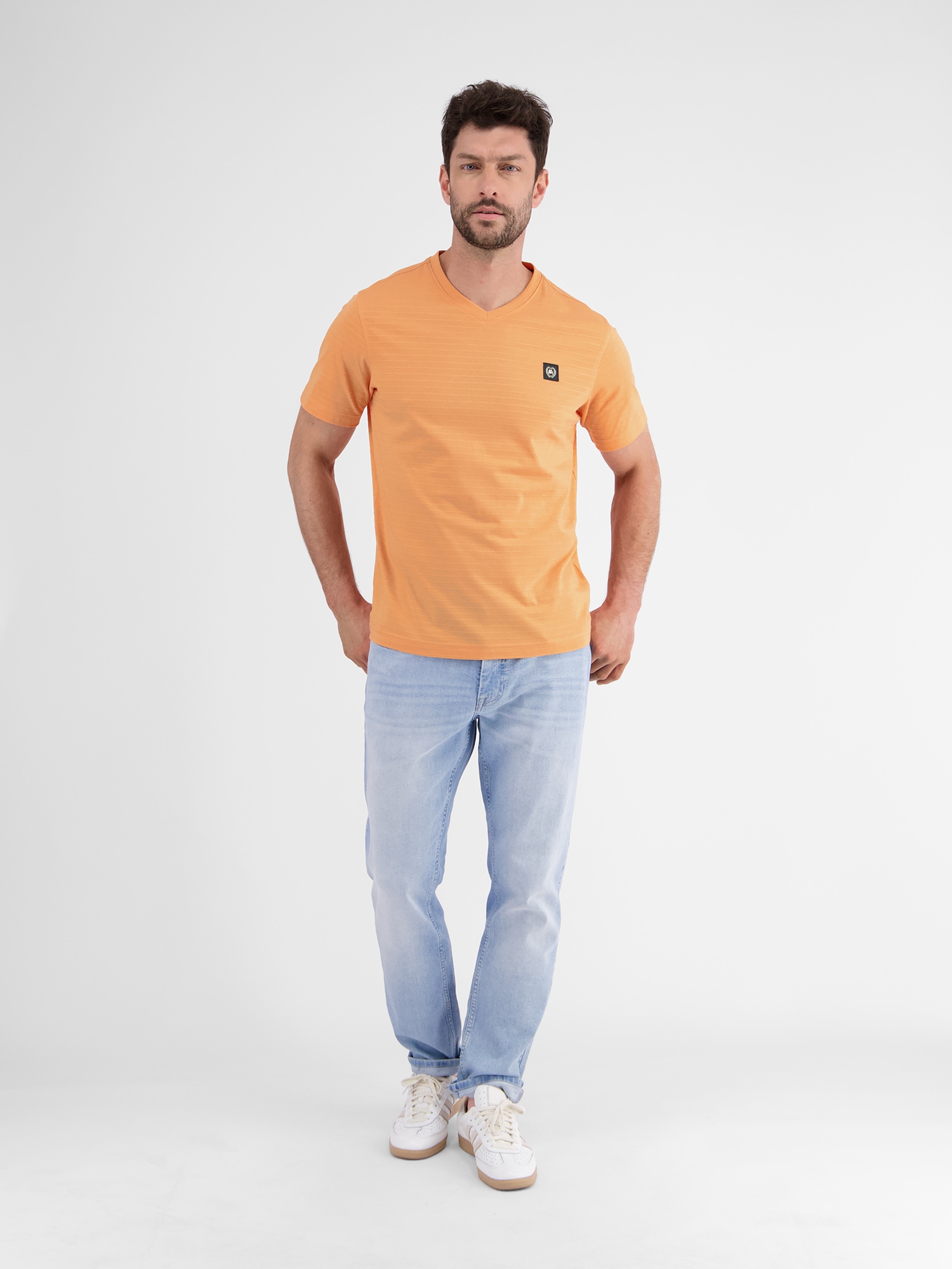 LERROS T-Shirt »LERROS Herren T-Shirt mit V-Ausschnitt«