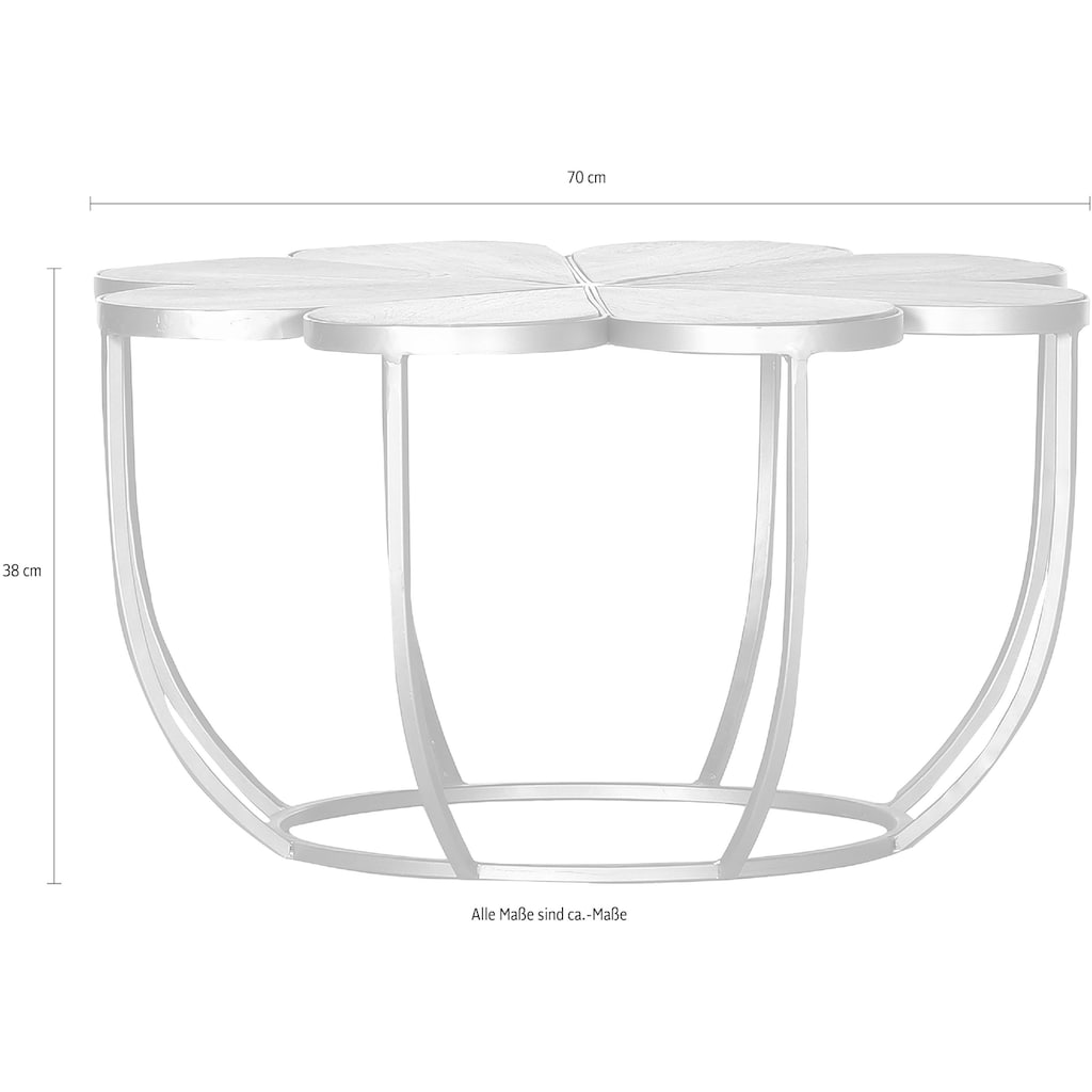 Gutmann Factory Beistelltisch »Bloom«, mit eingefasster Massivholzplatte Akazie