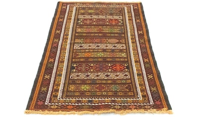 Wollteppich »Kelim Afghan Teppich handgewebt mehrfarbig«, rechteckig