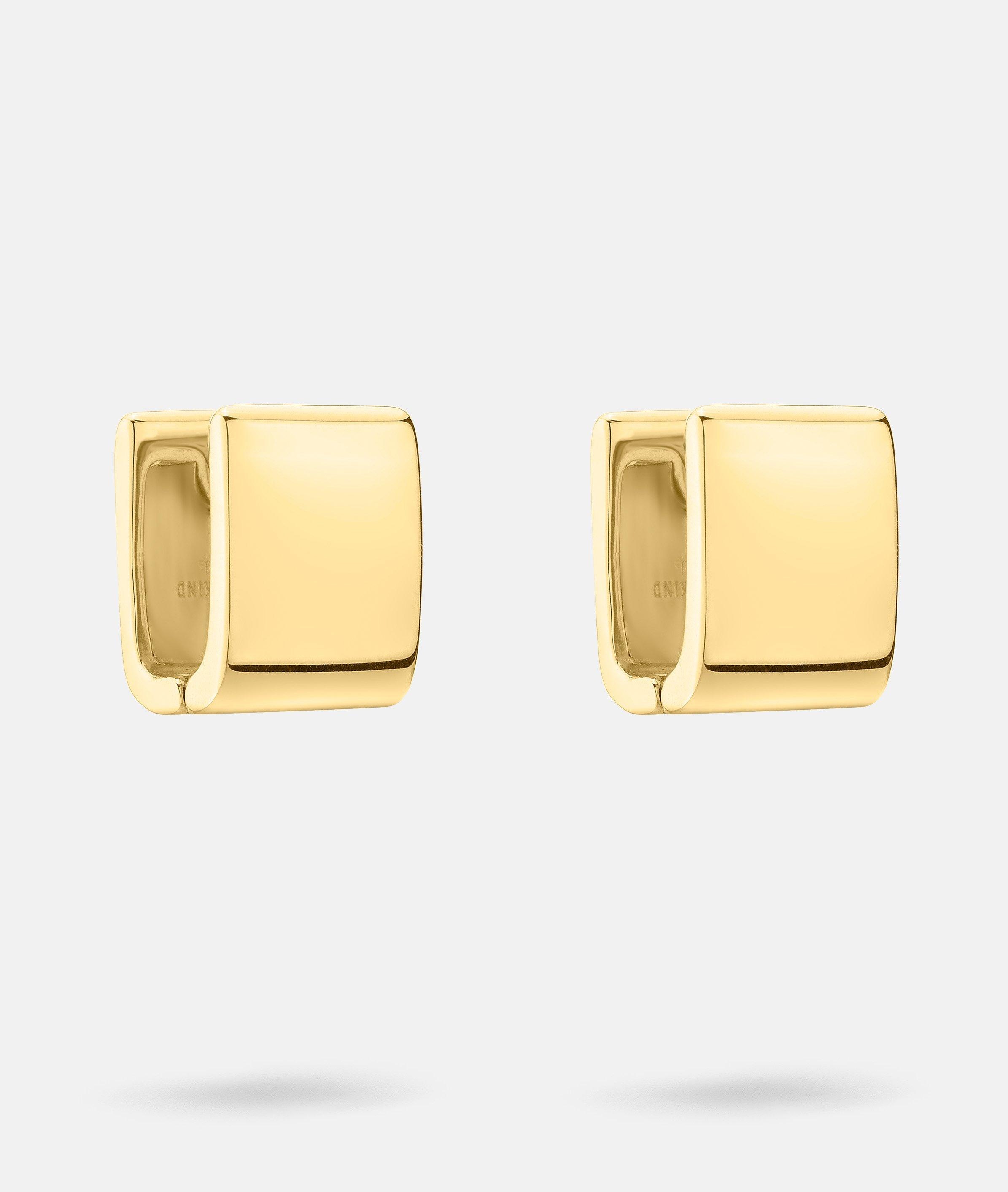 Paar Creolen LIEBESKIND BERLIN "Schmuck Geschenk Edelstahl Ohrringe The Berlin Style", gold (gelbgoldfarben), Ohrringe, Damen, Edelstahl