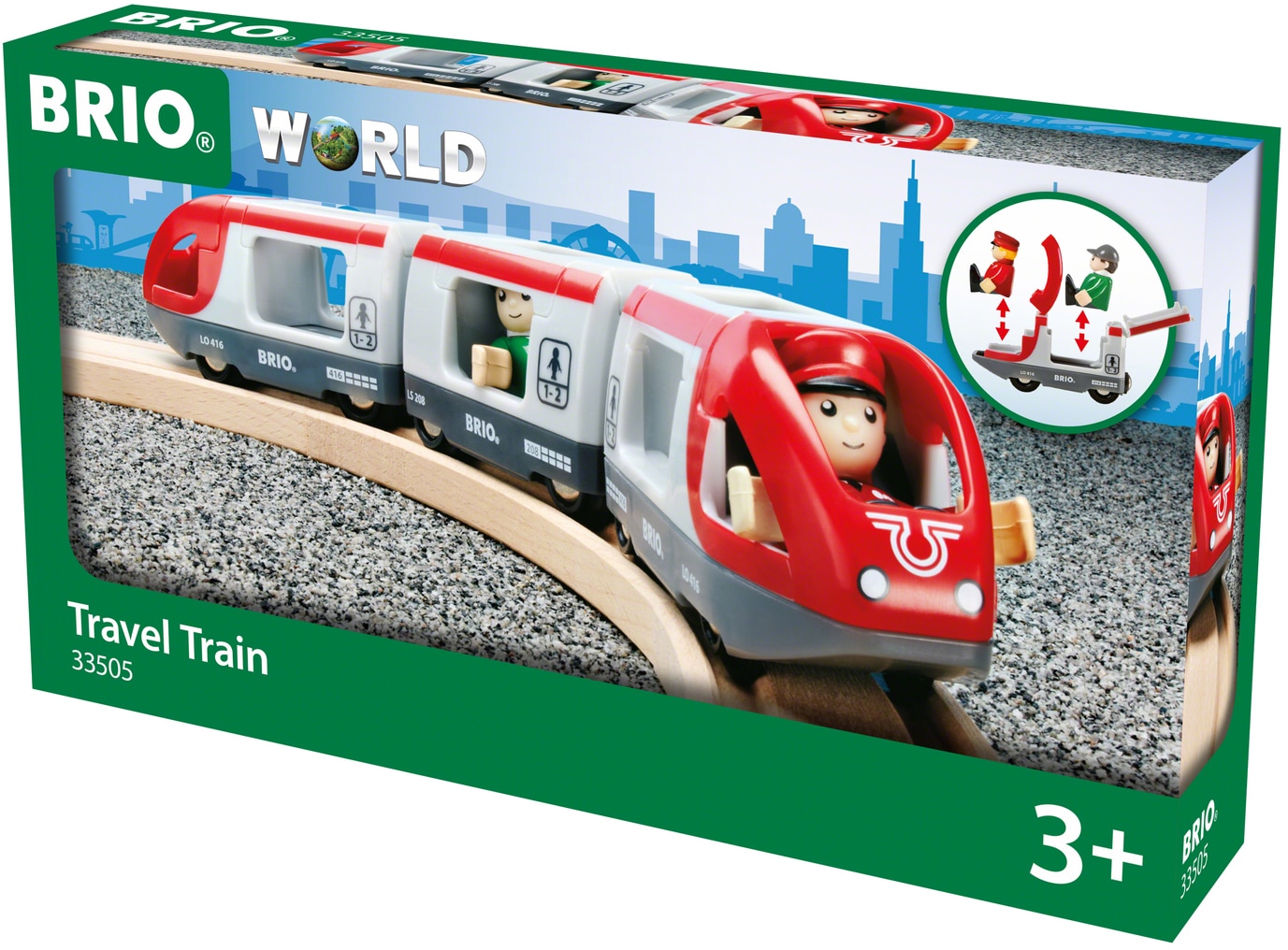 BRIO® Spielzeug-Eisenbahn »BRIO® WORLD, Roter Reisezug«, FSC® - schützt Wald - weltweit