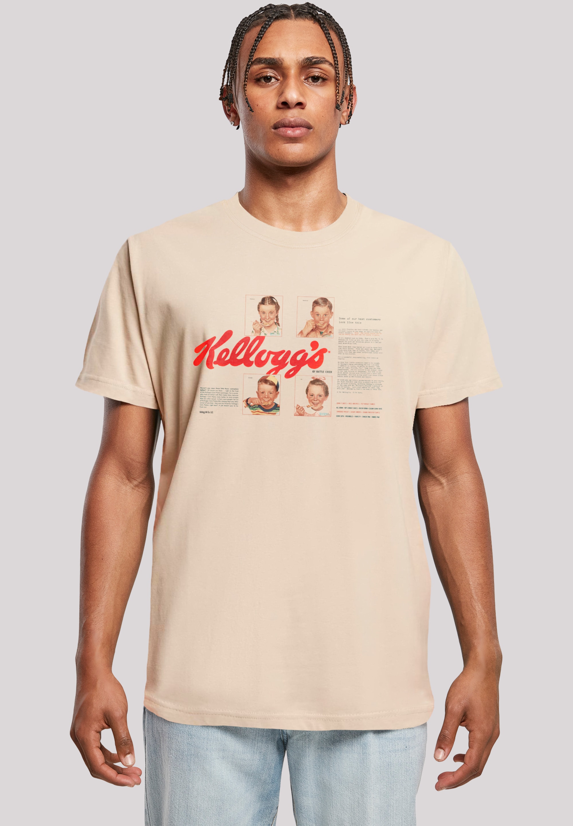 F4NT4STIC T-Shirt "Kelloggs Corn Flakes Cereal Box Children Retro" Premium günstig online kaufen